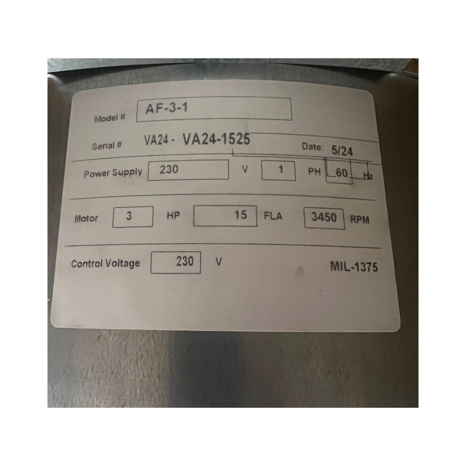 GSI 18'' Grain Bin Vane Axial Aeration 1 Phase Fan AF-3-1G