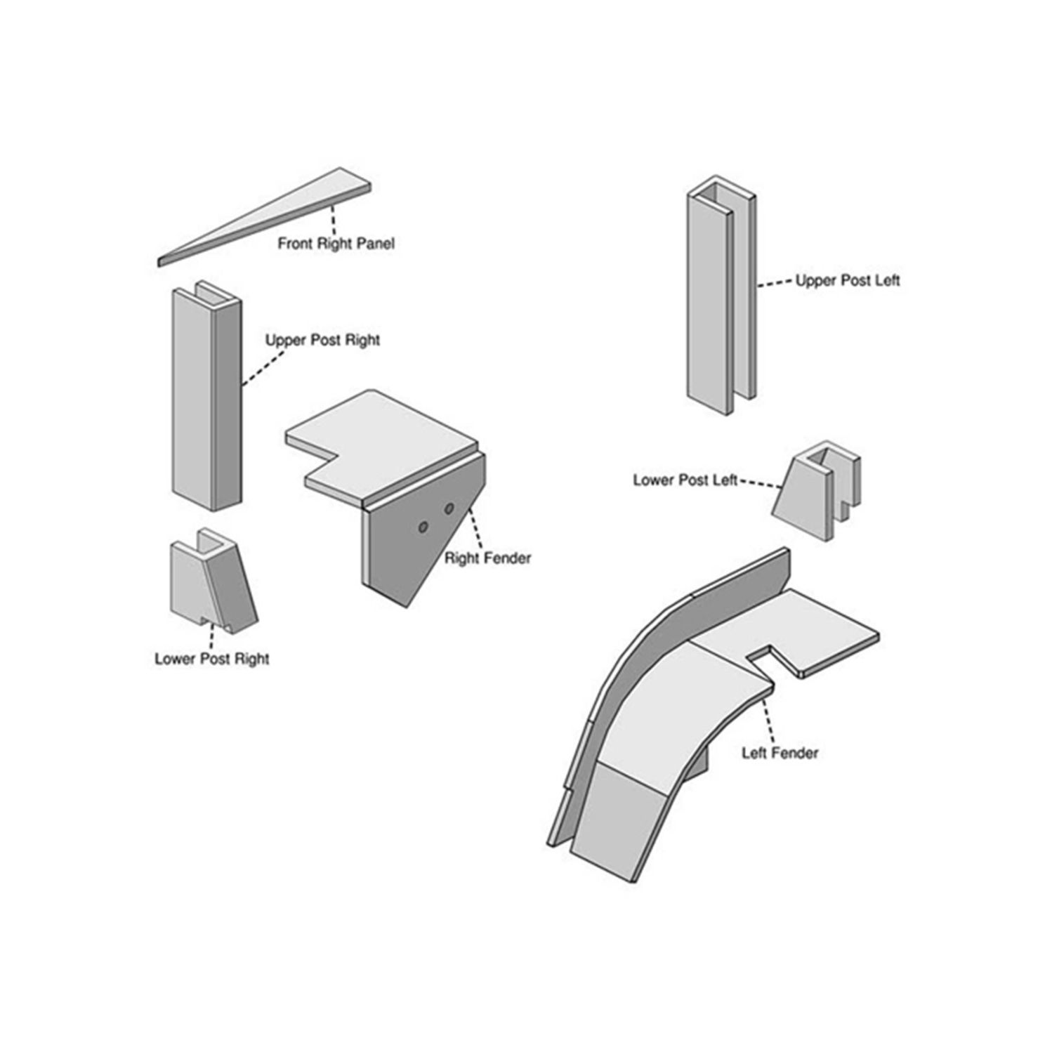 4003 K&M Tractor Cab Foam Kit fits Allis Chalmers
