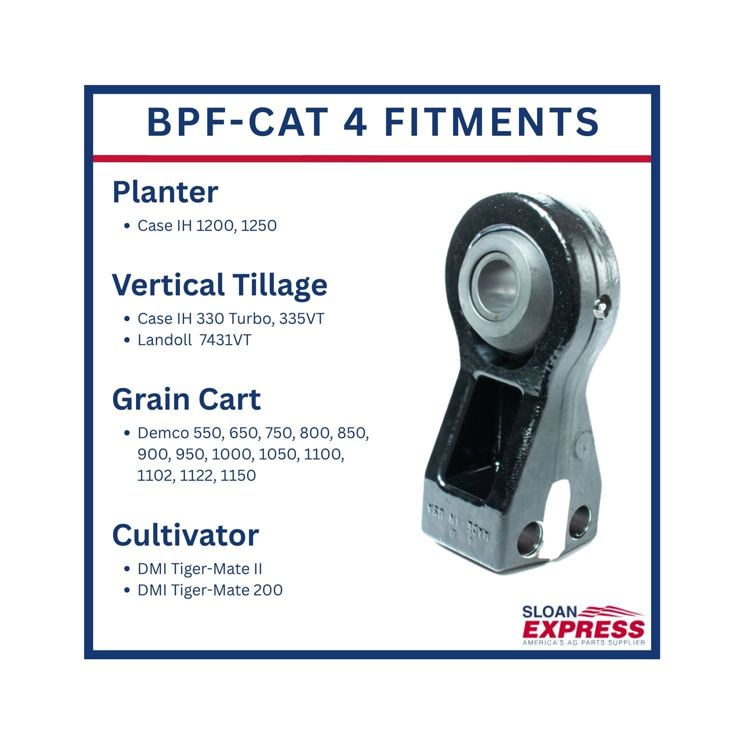 Bull Pull BPF-CAT4 Articulating Implement Hitch Category 3-4