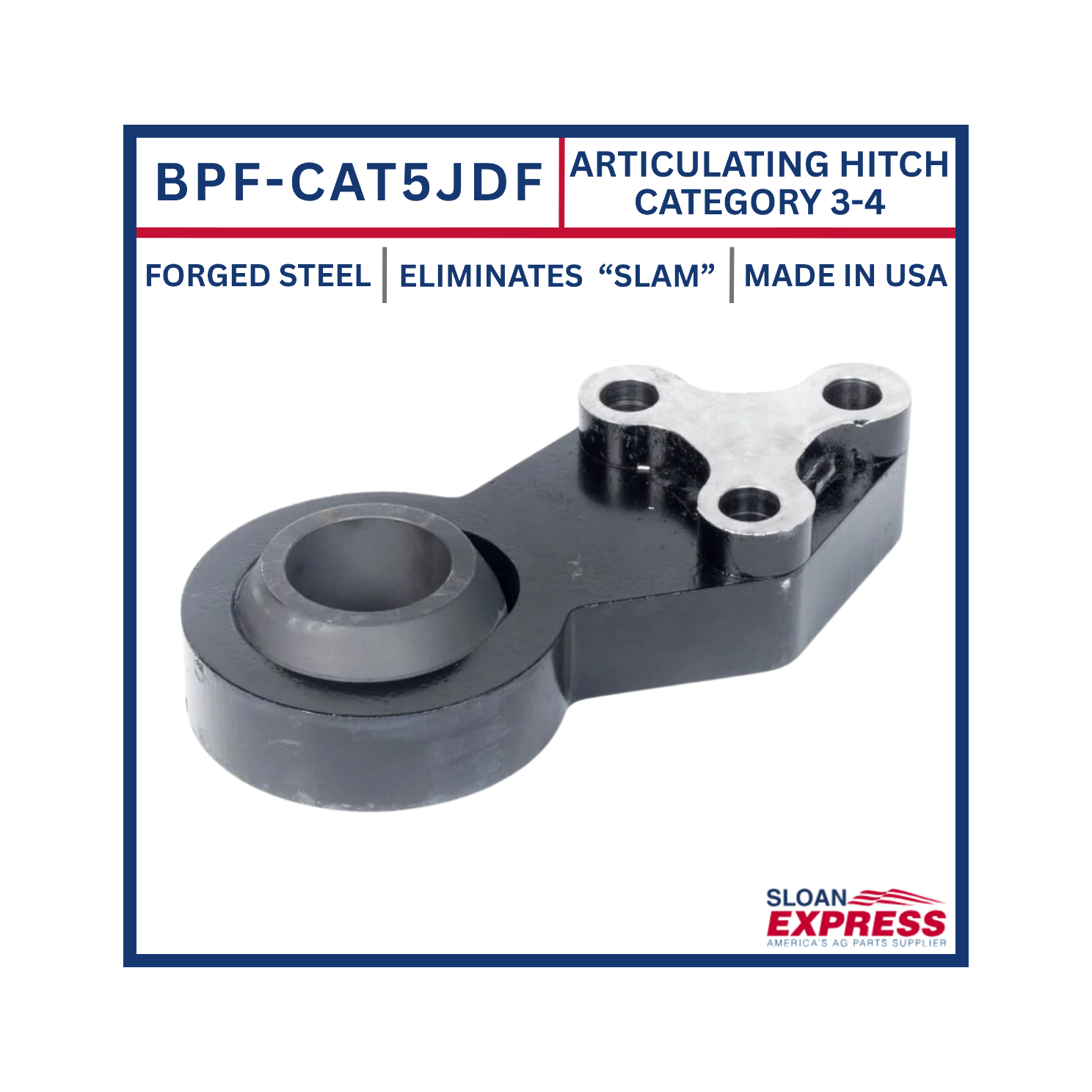Bull Pull BPF-CAT5JDF Articulating Implement Hitch Category 5