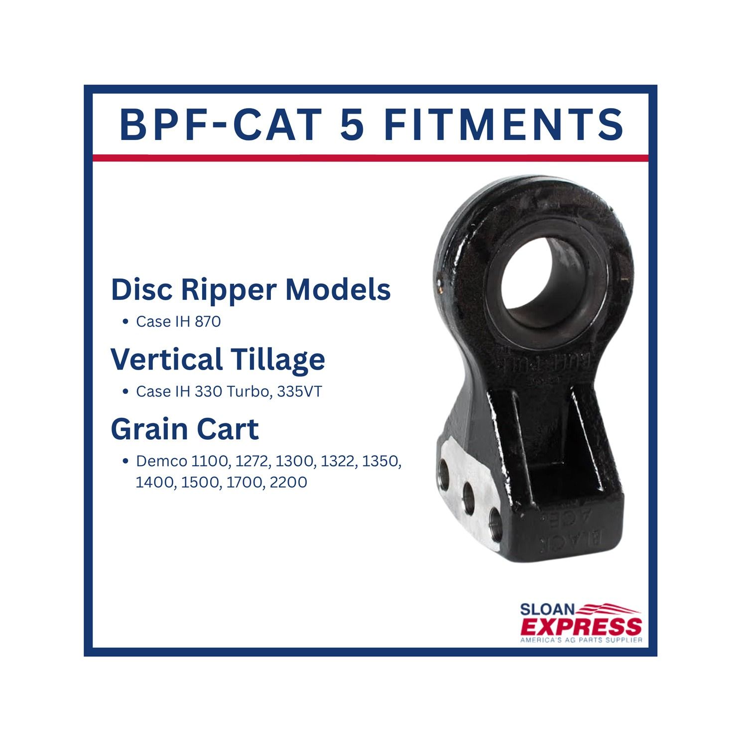 Bull Pull BPF-CAT 5 Articulating implement Hitch Category 5