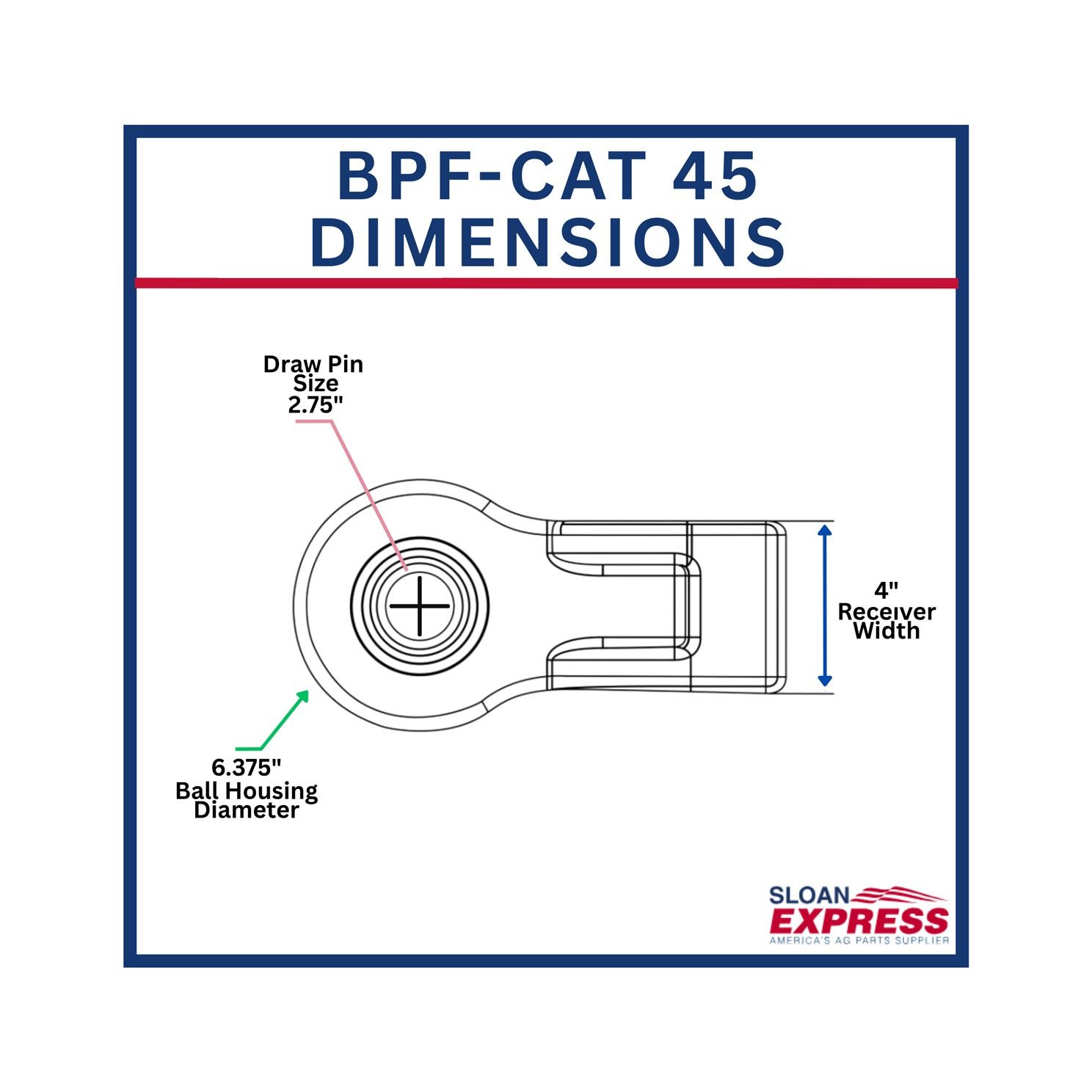 Bull Pull BPF-CAT 45 Articulating Implement Hitch Category 5
