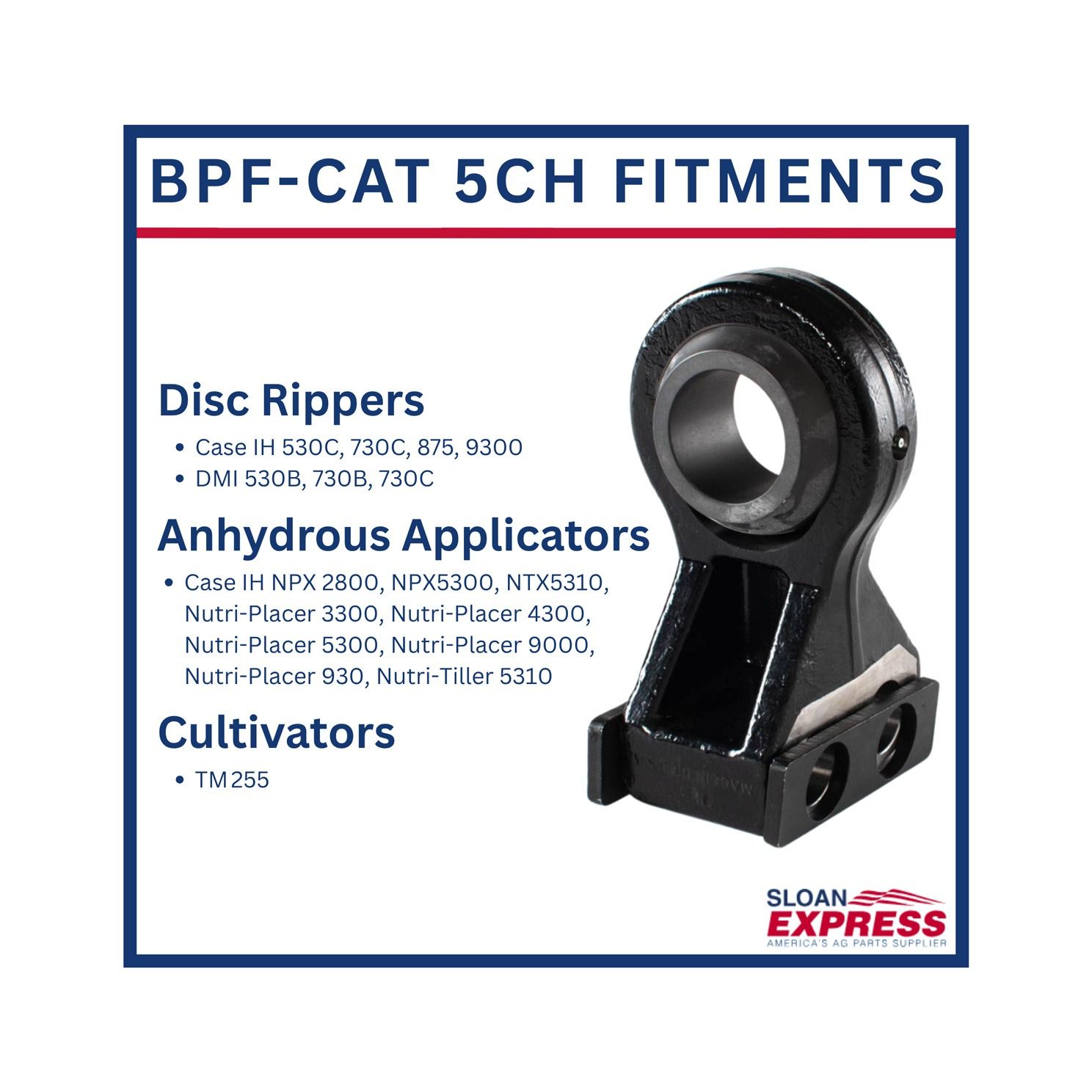 Bull Pull BPF-CAT 5CH Articulating Implement Hitch Category 5