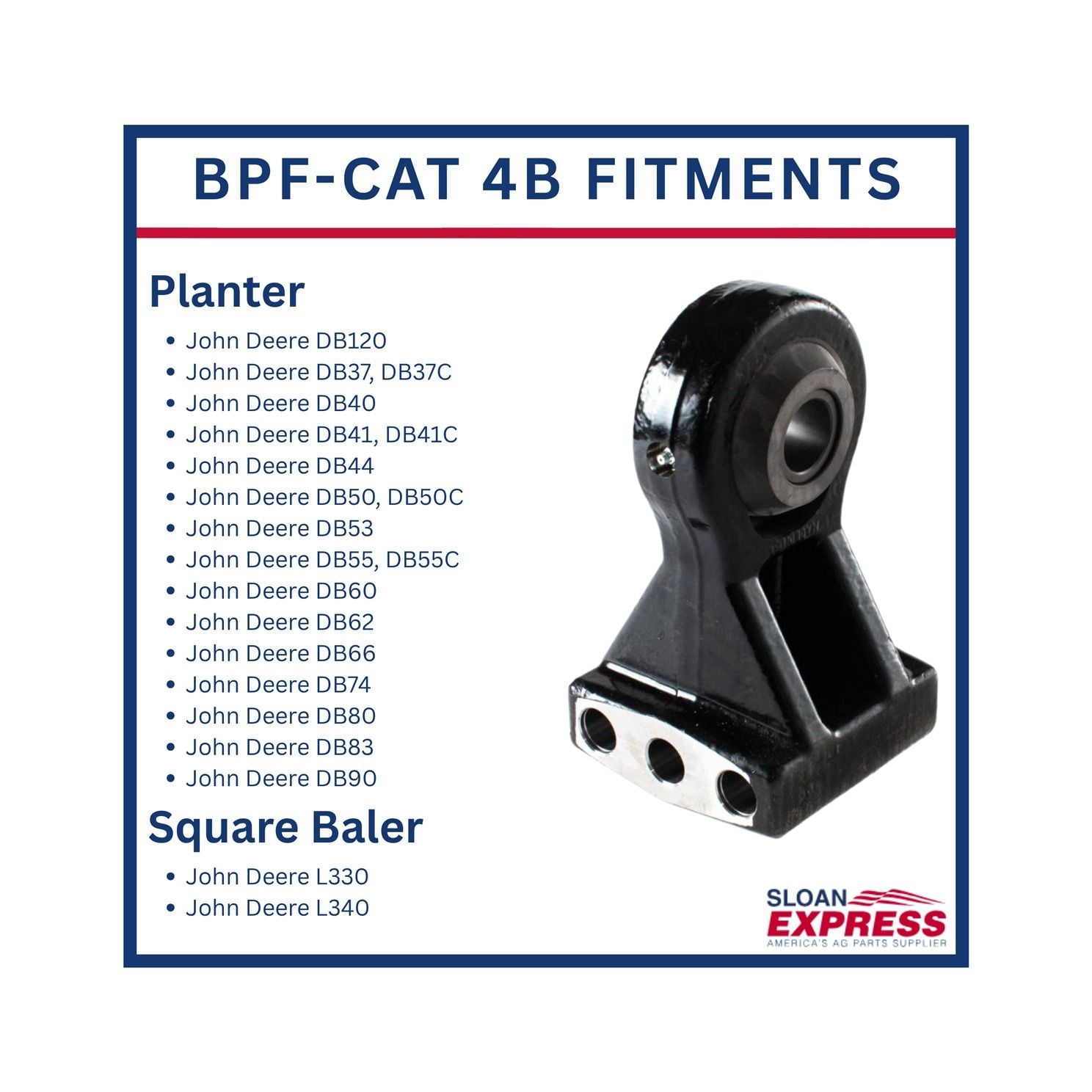 Bull Pull BPF-CAT 4B Articulating Implement Hitch Category 3-4