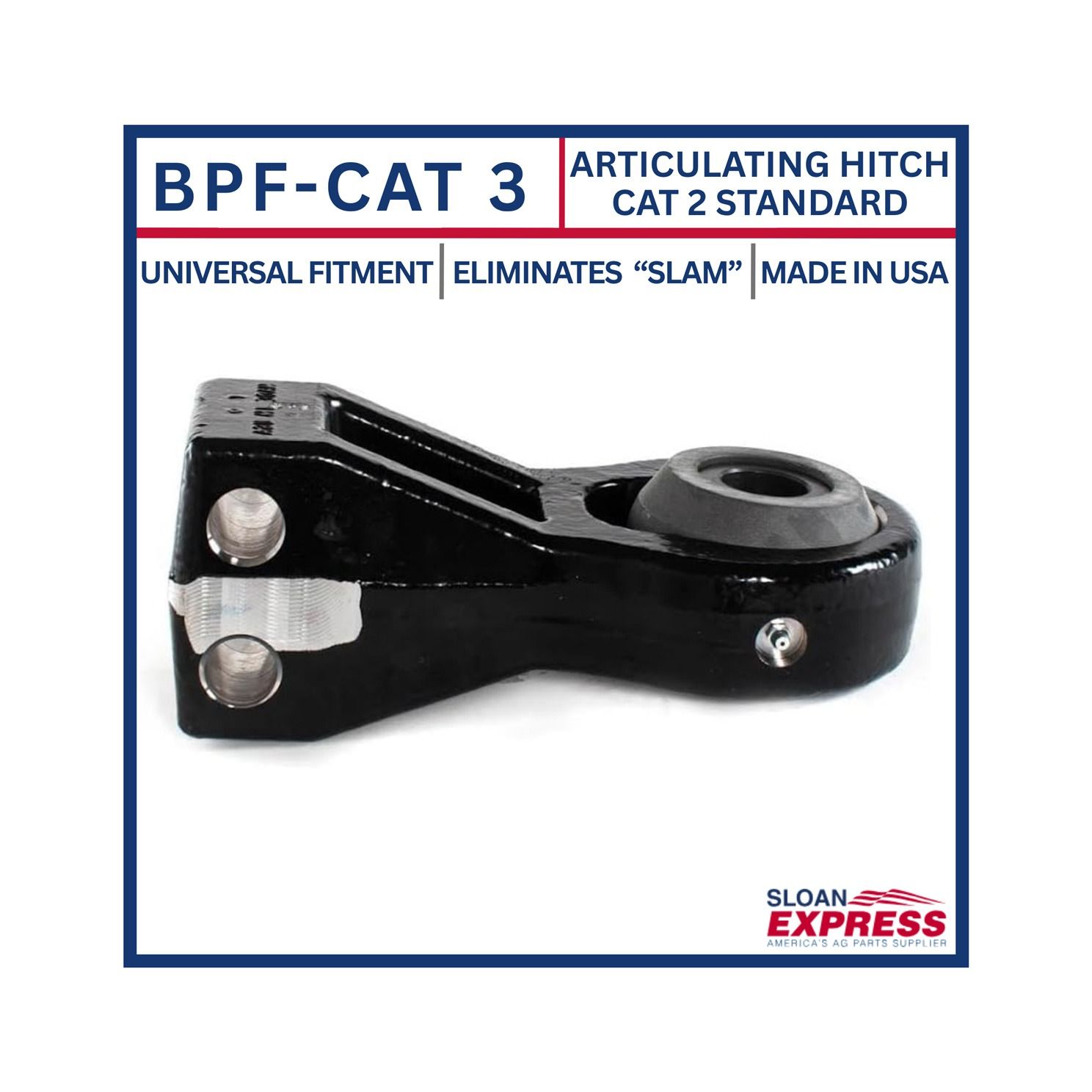 Bull Pull BPF-CAT 3 Articulating Implement Hitch Category 2