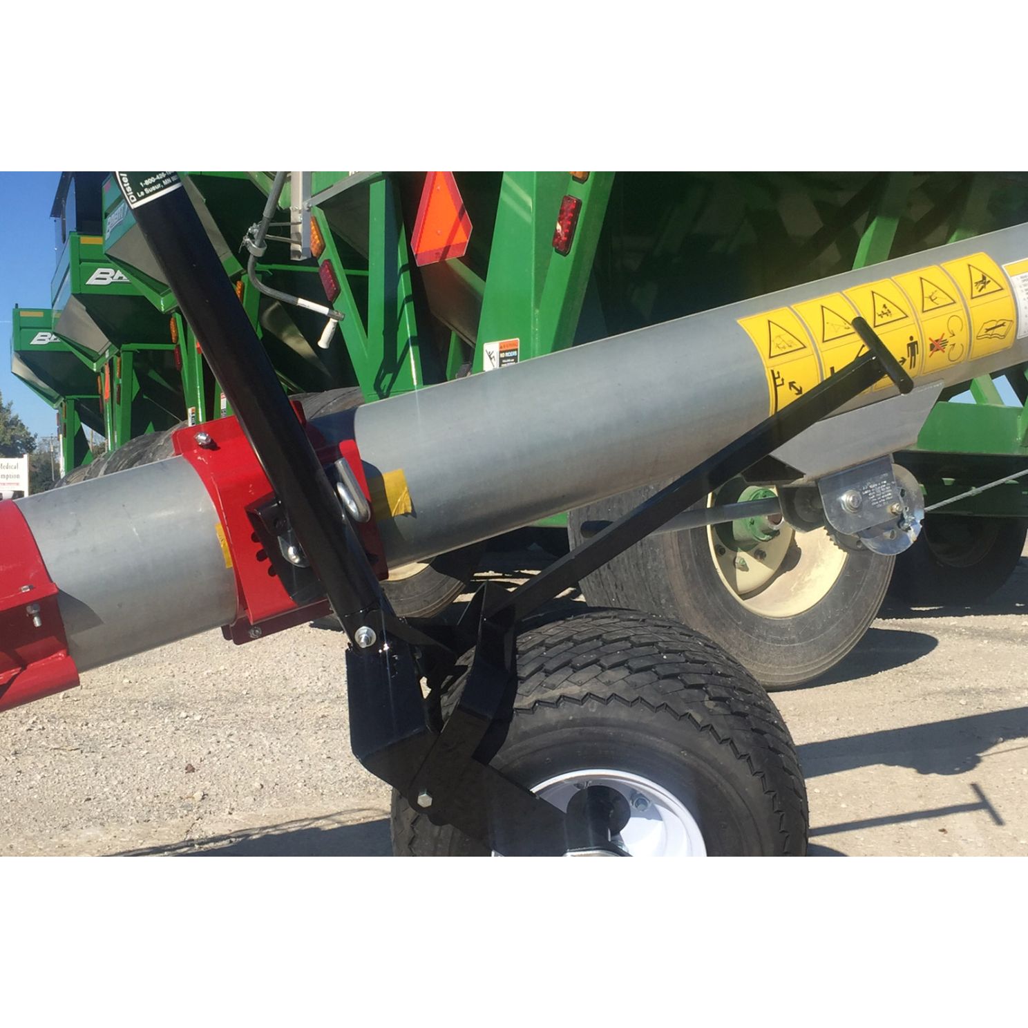 Distel 12" Transport Auger Dolly Wheel Jack Kit