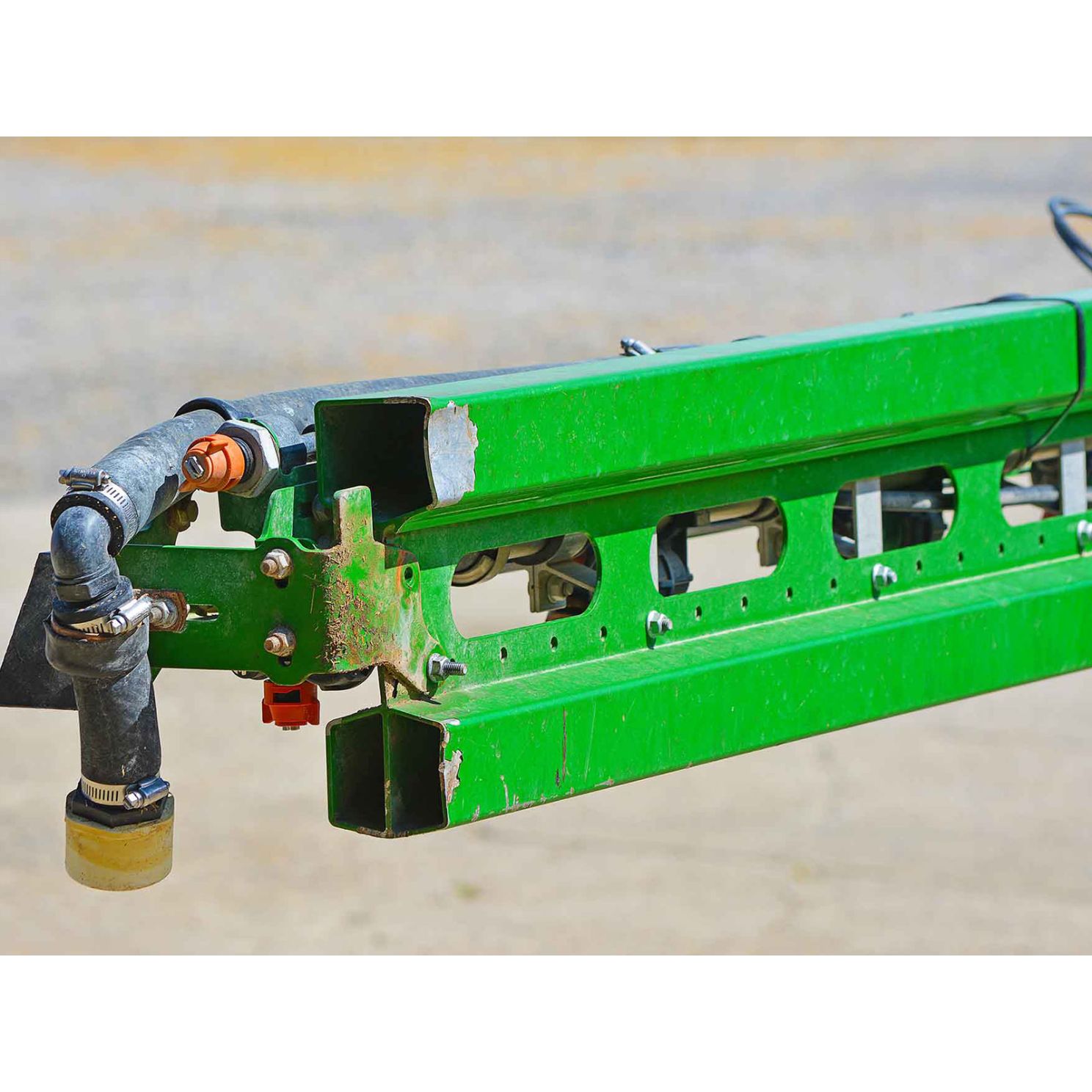 Boomsaver fits John Deere R series sprayer with Aluminum Booms