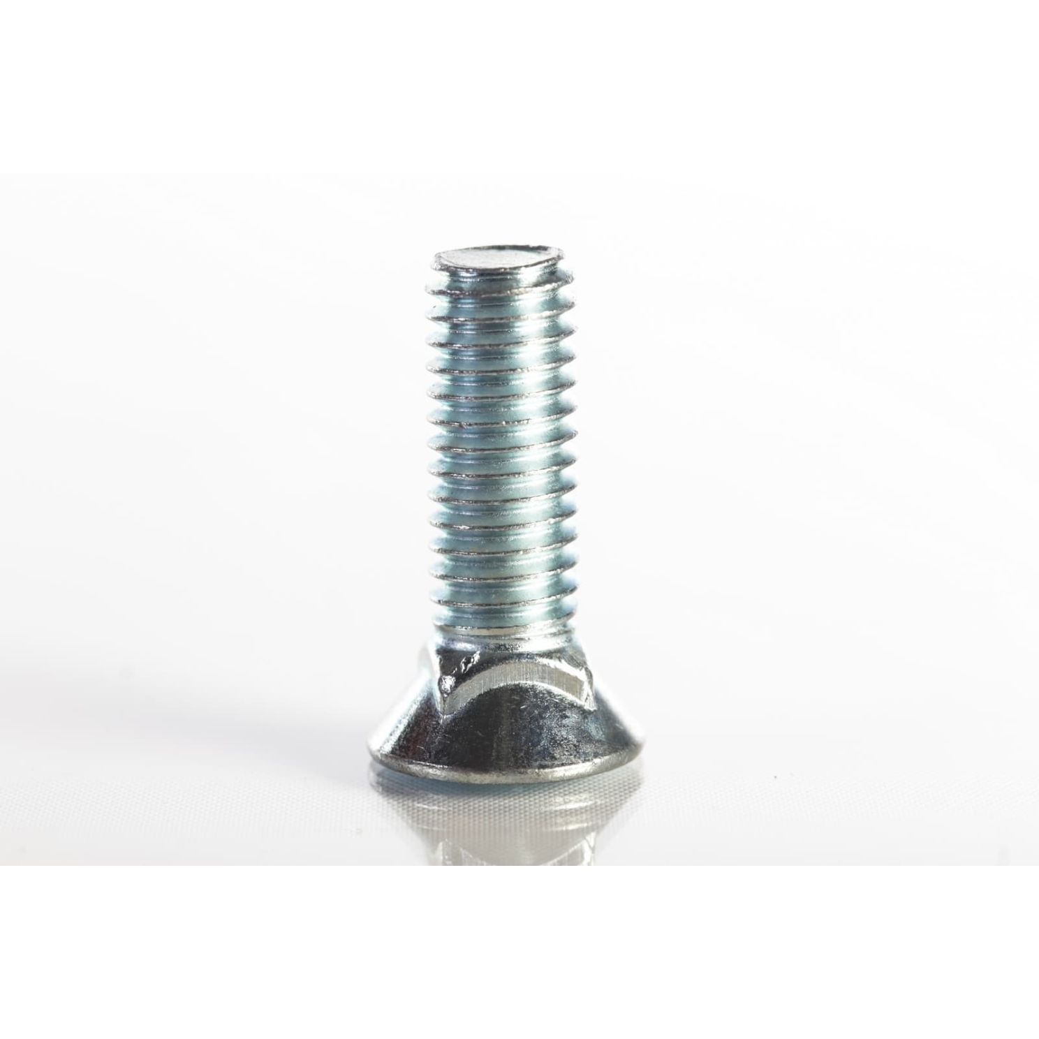 Plow Bolt, Grade 5, Flat Head, Zinc Finish Alloy Steel, 3/8-16 x 1-1/4"