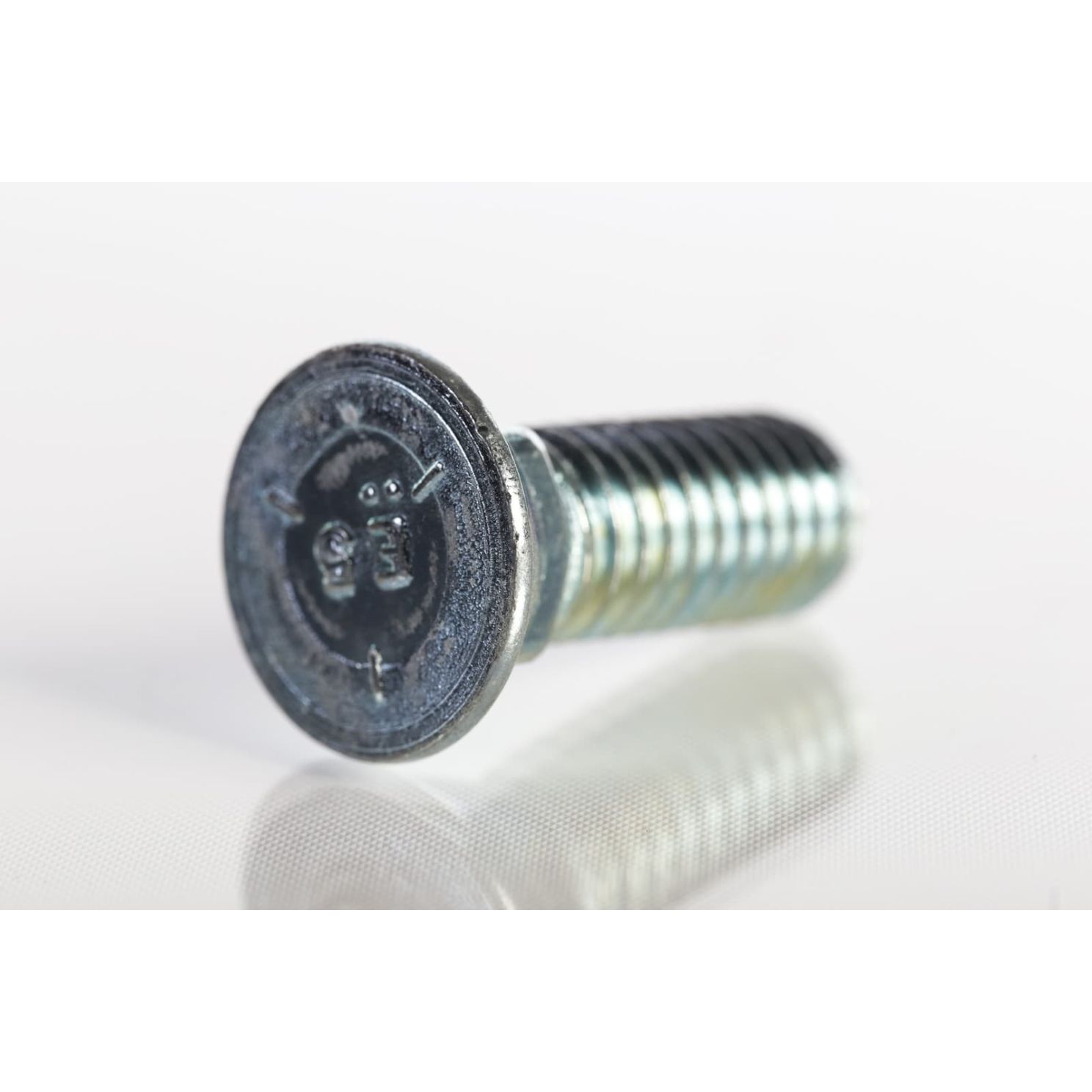 Plow Bolt, Grade 5, Flat Head, Zinc Finish Steel, 7/16-14 x 1-1/4"