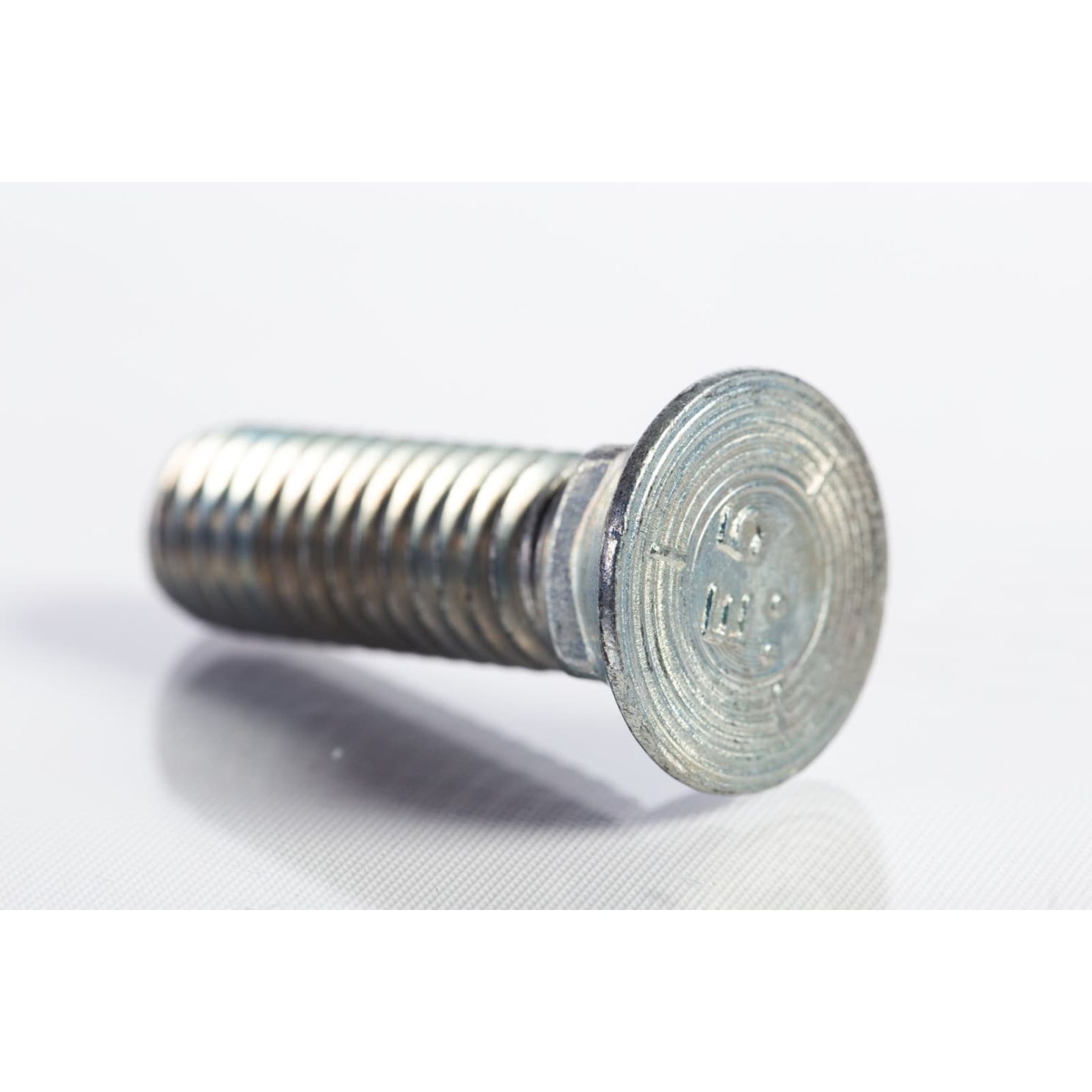 Plow Bolt, Grade 5, Flat #3 Head, Zinc Finish Steel, 7/16-14 x 1-1/2"
