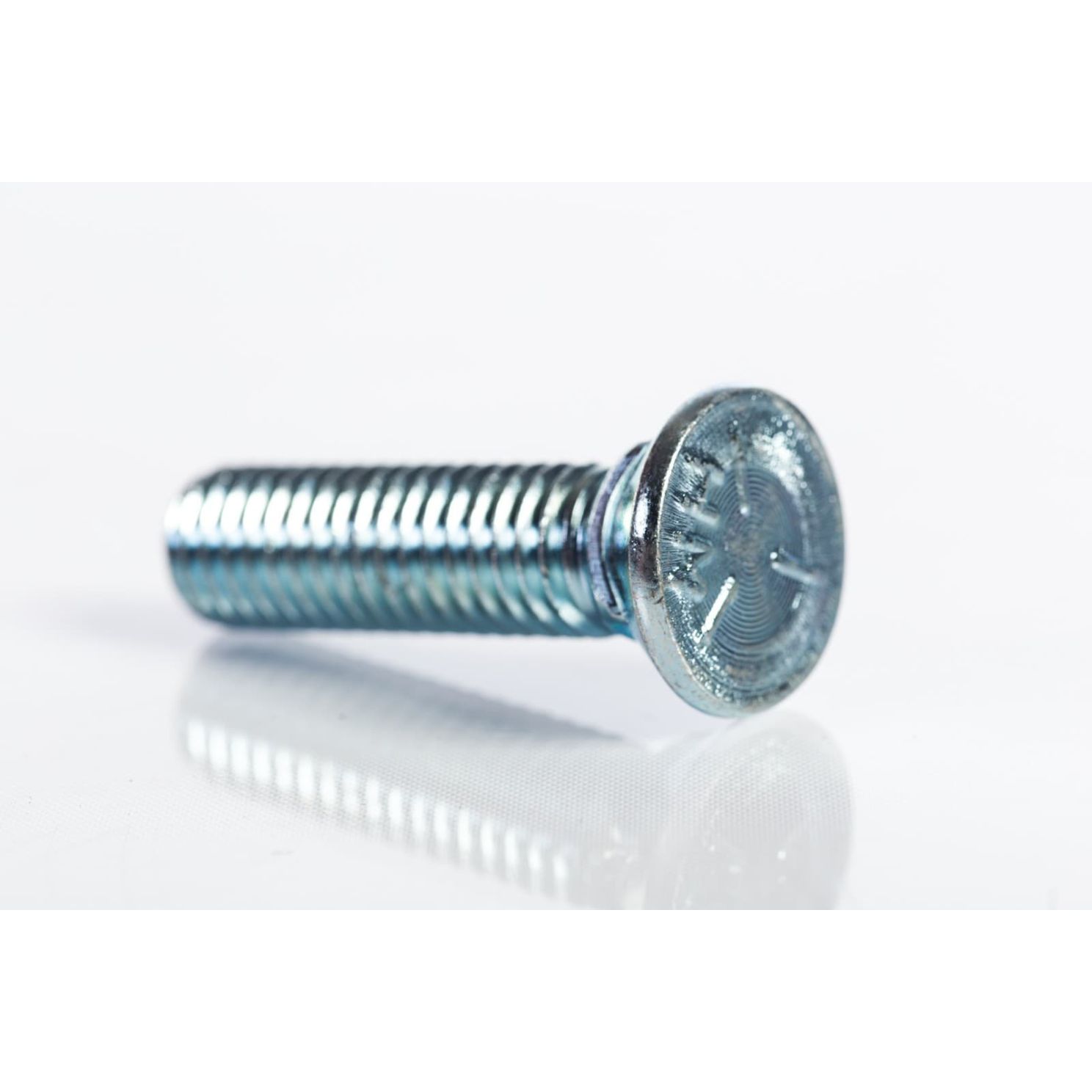 Plow Bolt, Grade 5, Flat Head, Zinc Finish Steel, 7/16-14 x 1-3/4"