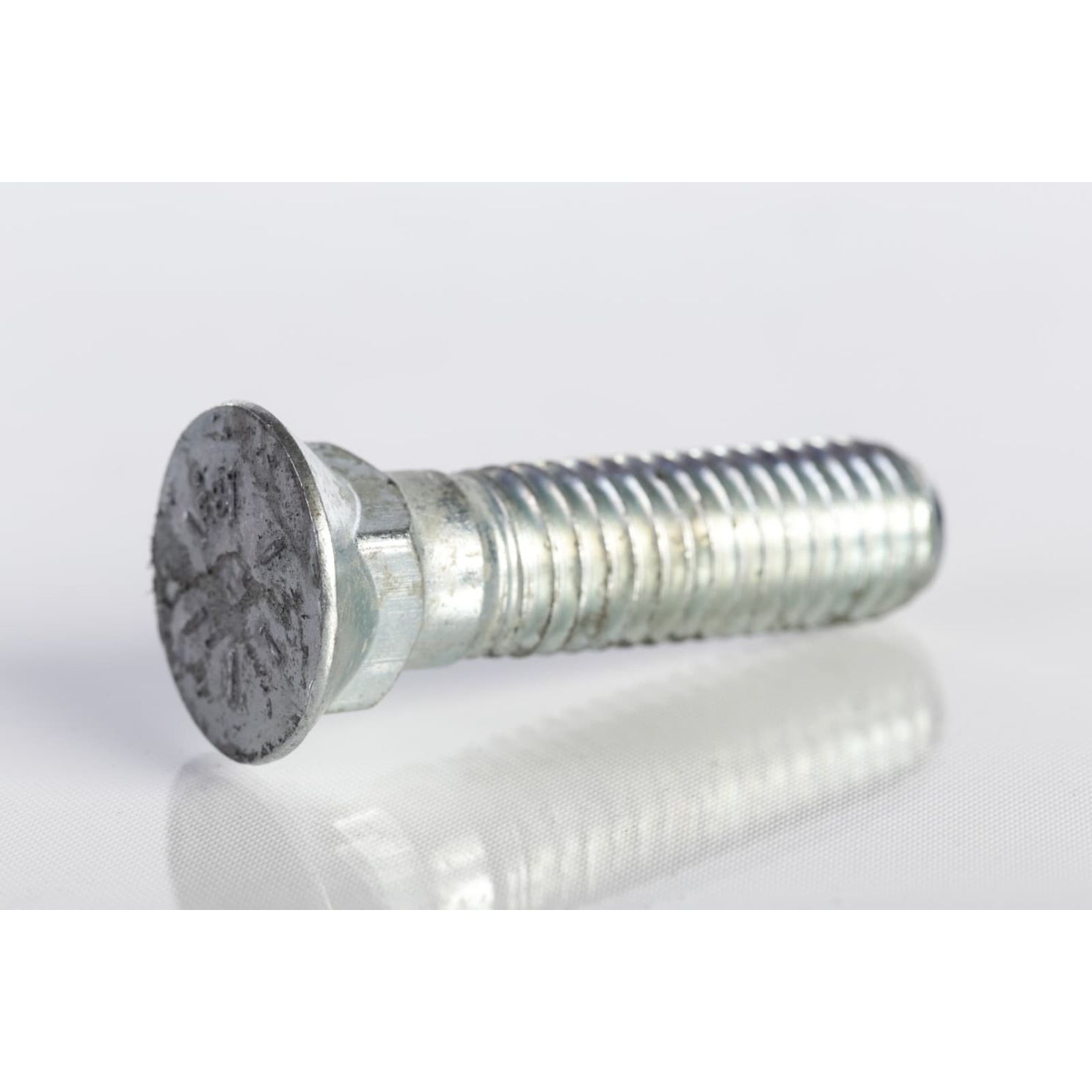 Plow Bolt, Grade 8, Flat Head, Zinc Finish Alloy Steel, 1/2-13 x 2"