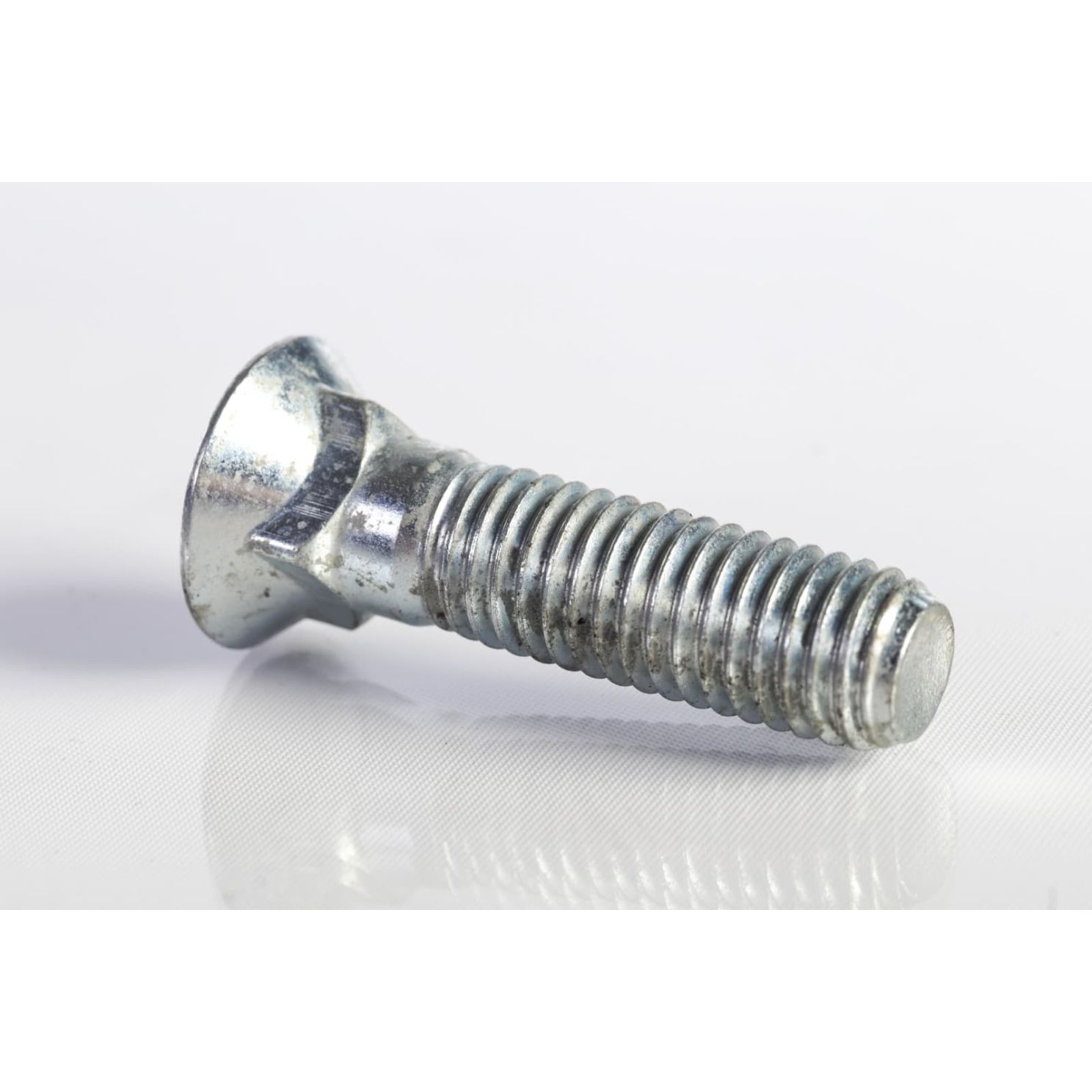 Plow Bolt, Grade 8, Flat Head, Zinc Finish Alloy Steel, 1/2-13 x 2"