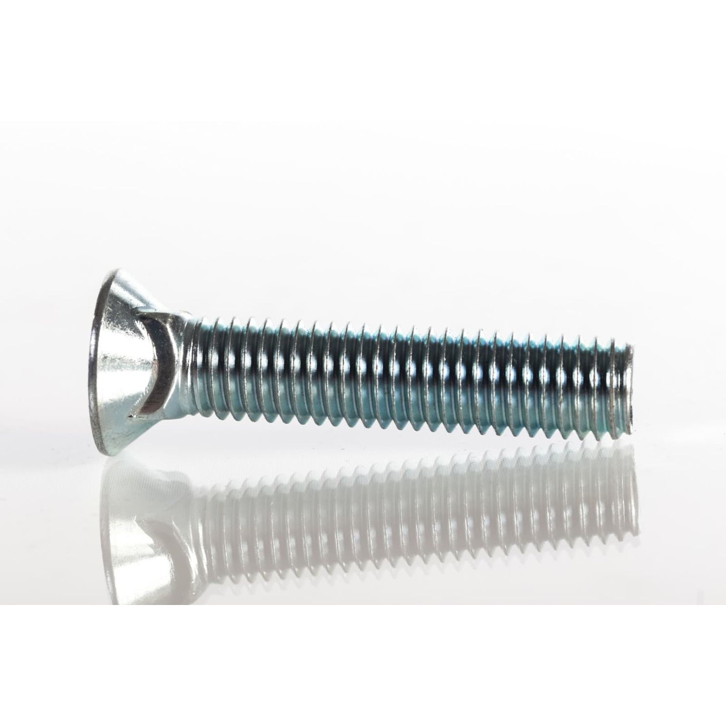Plow Bolt, Grade 8, Flat Head, Zinc Finish Alloy Steel, 1/2-13 x 2-1/2"