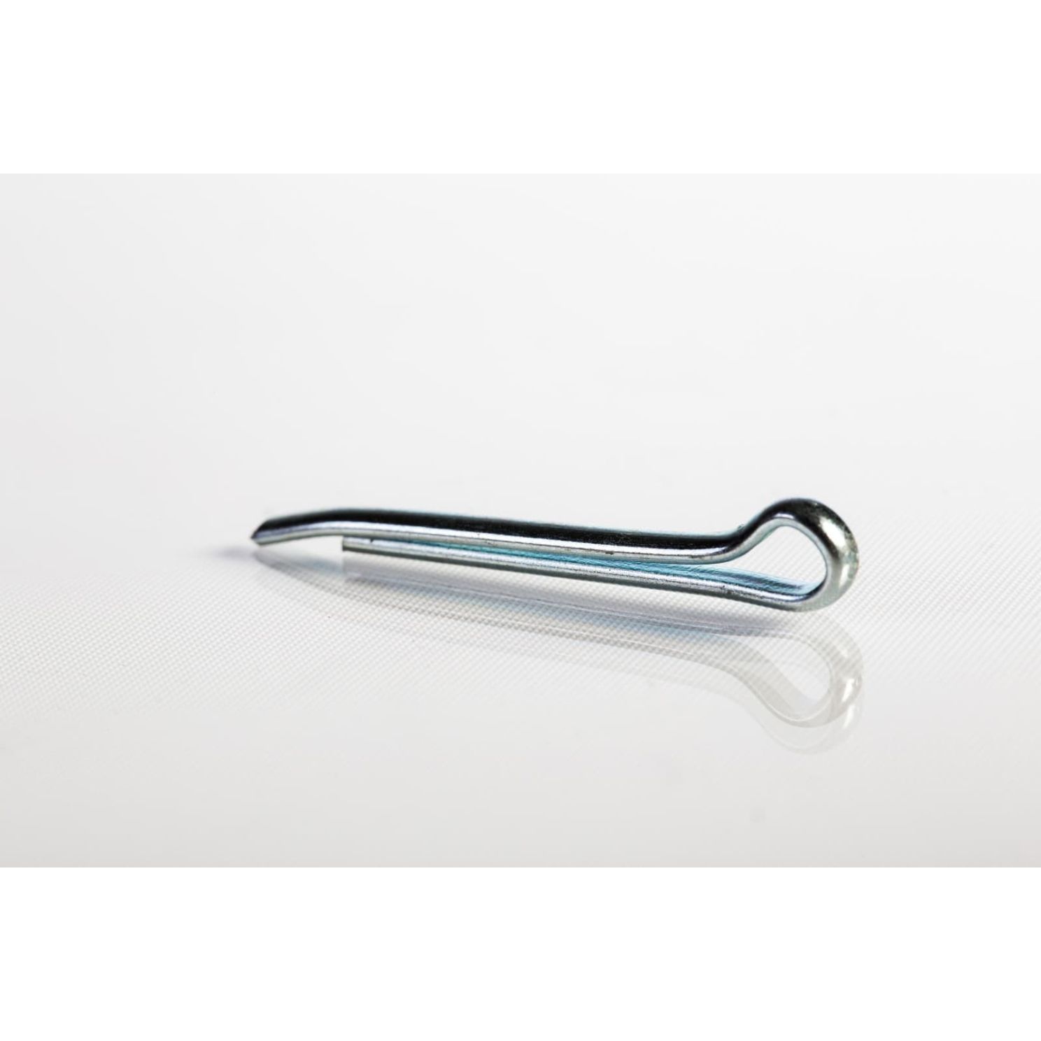 Hammerlock Cotter Pin, Steel, Zinc Finish, 0.141" Head Diameter, 1/8 x 1-1/4"
