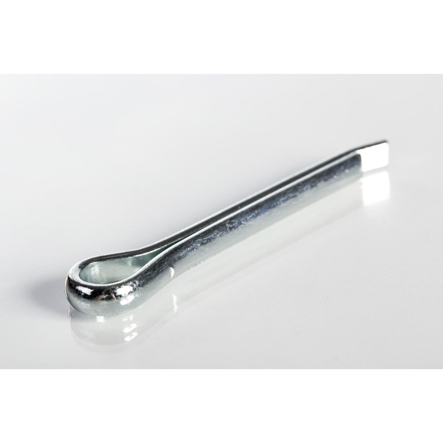 Hammerlock Cotter Pin, Steel, Zinc Finish, 0.375" Head Diameter, 3/8 x 3"