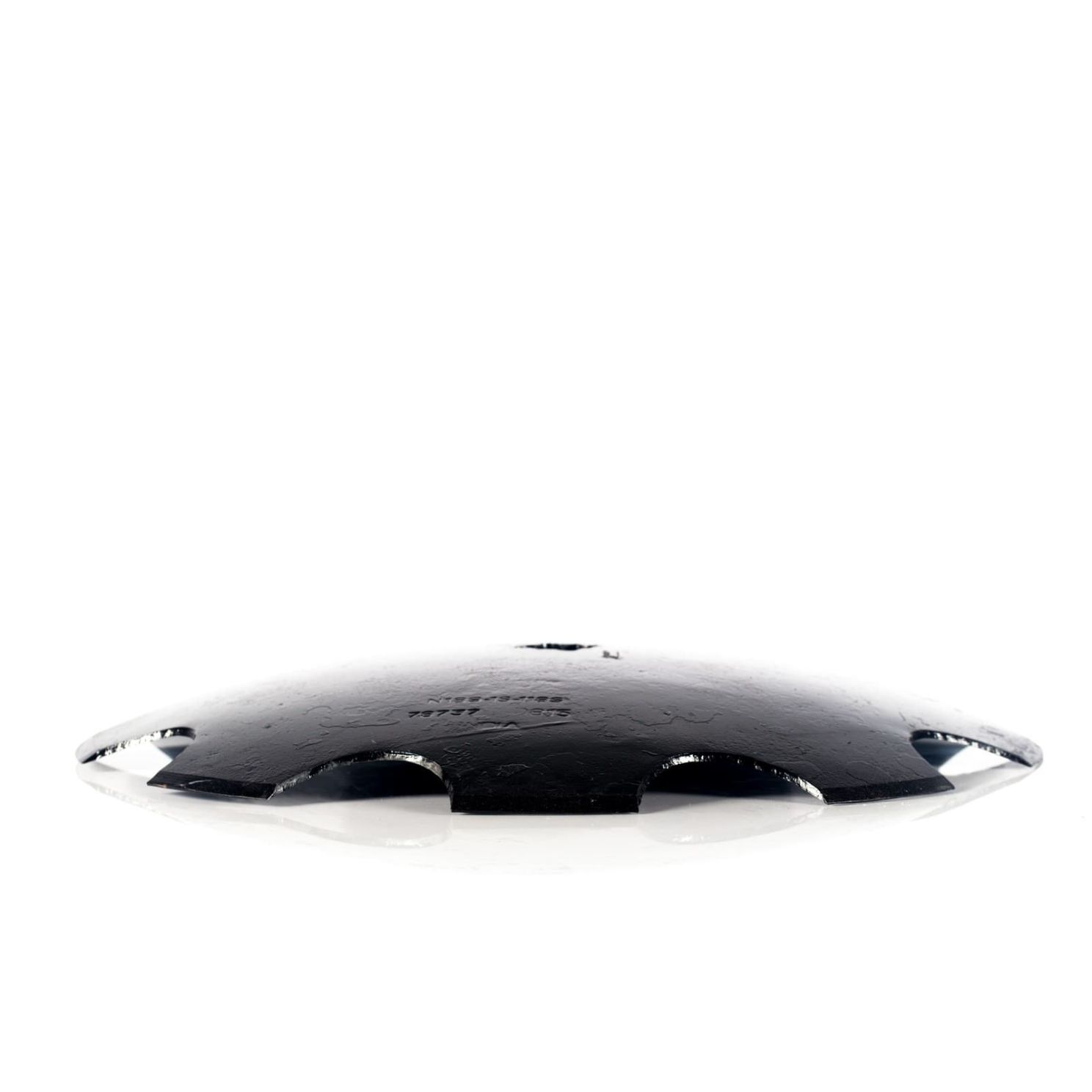 18" x 3.8mm Plain Cone Notched Disc Tilage Blade 1" Square x 1-1/8" Square
