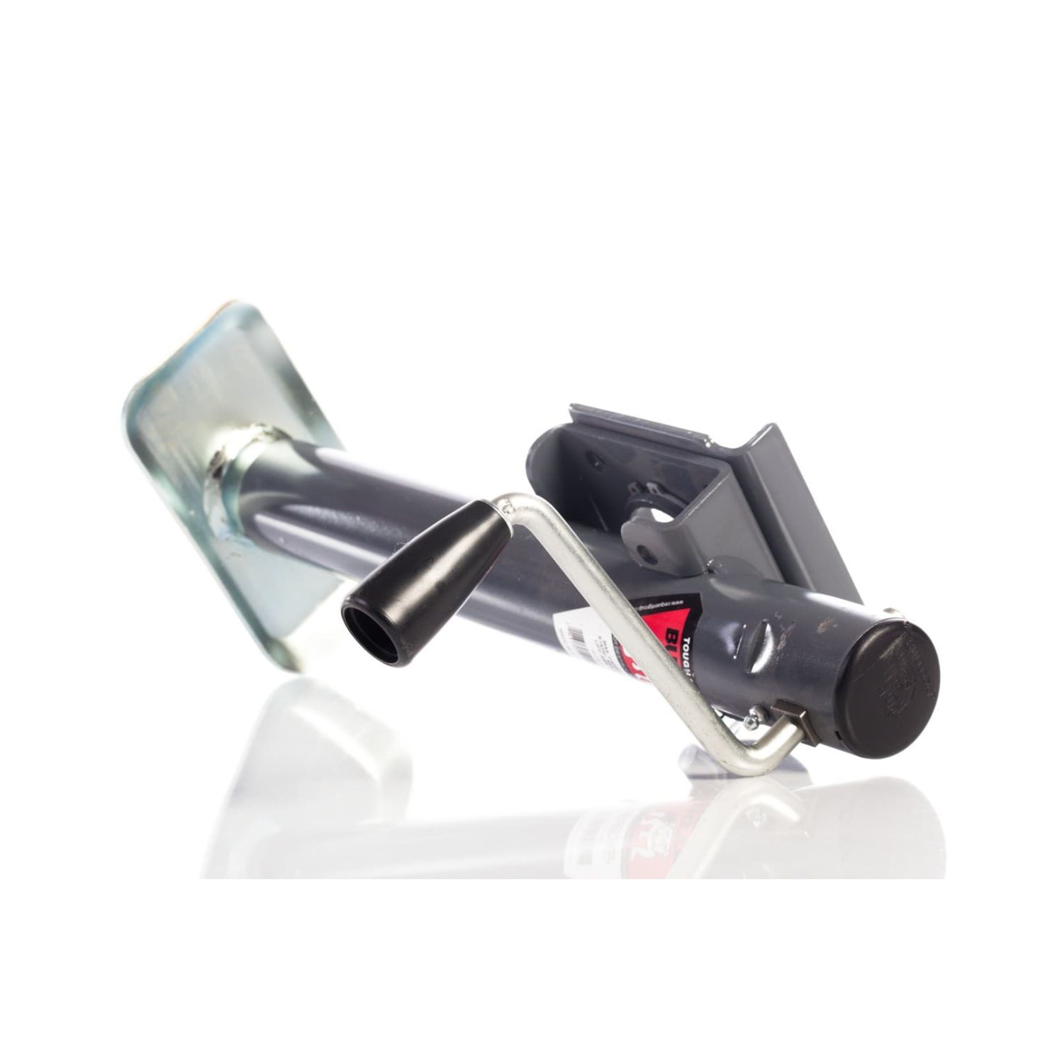 Bulldog 151101 Round Trailer Jack, Side Mount, 2,000 lbs. Lift Capacity, Sidewind, Bolt-On, 10 Inch Travel