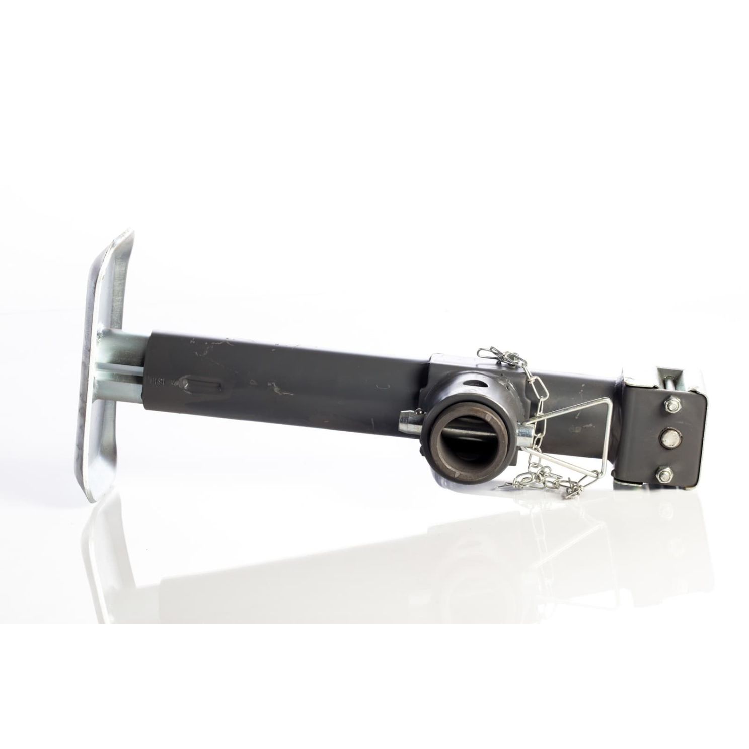Bulldog 178109 Round Trailer Jack, Side Mount, 5,000 lbs. Lift Capacity, Sidewind, Weld-On, 10 Inch Travel