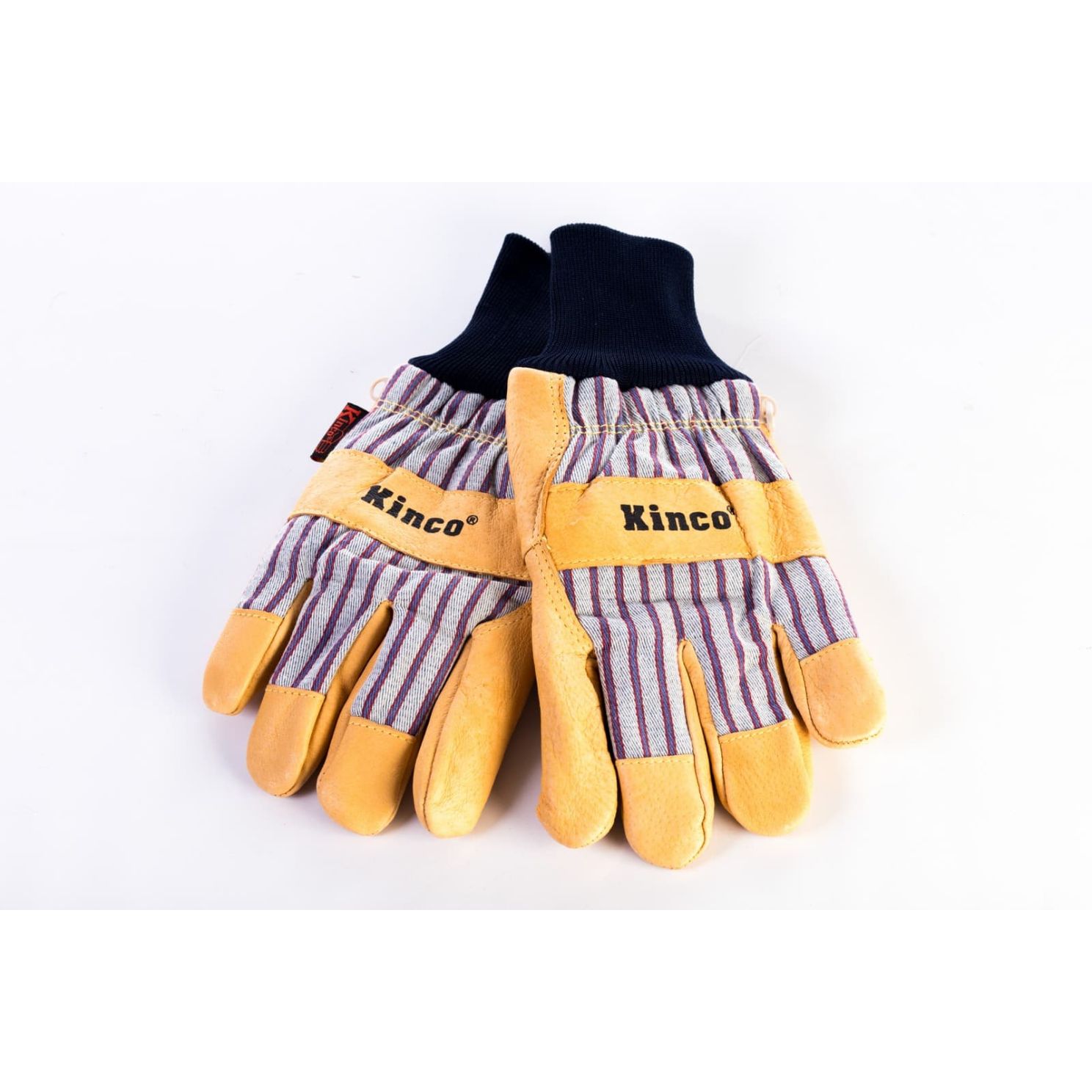 Kinco Lined Grain Pigskin Leather Palm Glove with Knit Wrist Large