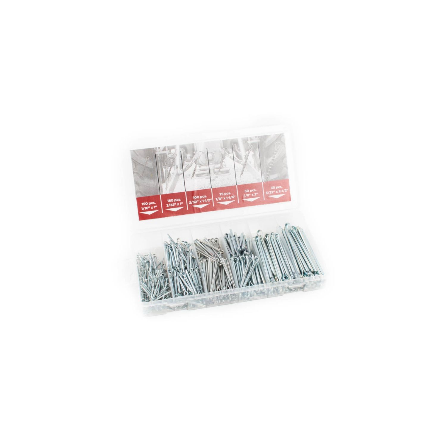 560 Piece Cotter Pin Assortment