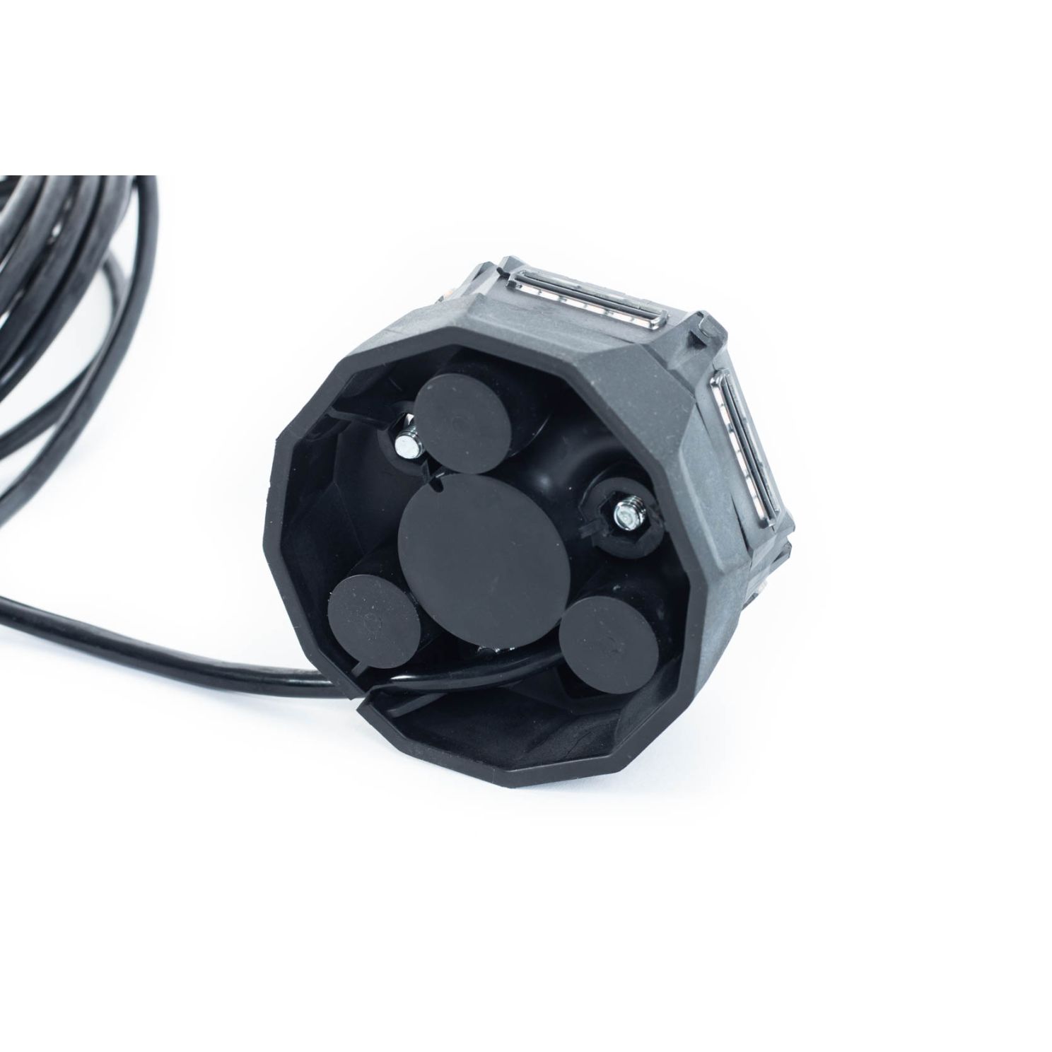 Microbright Amber LED Beacon 12V Light Magnetic Mount with Power Plug AIG008-B112AM3