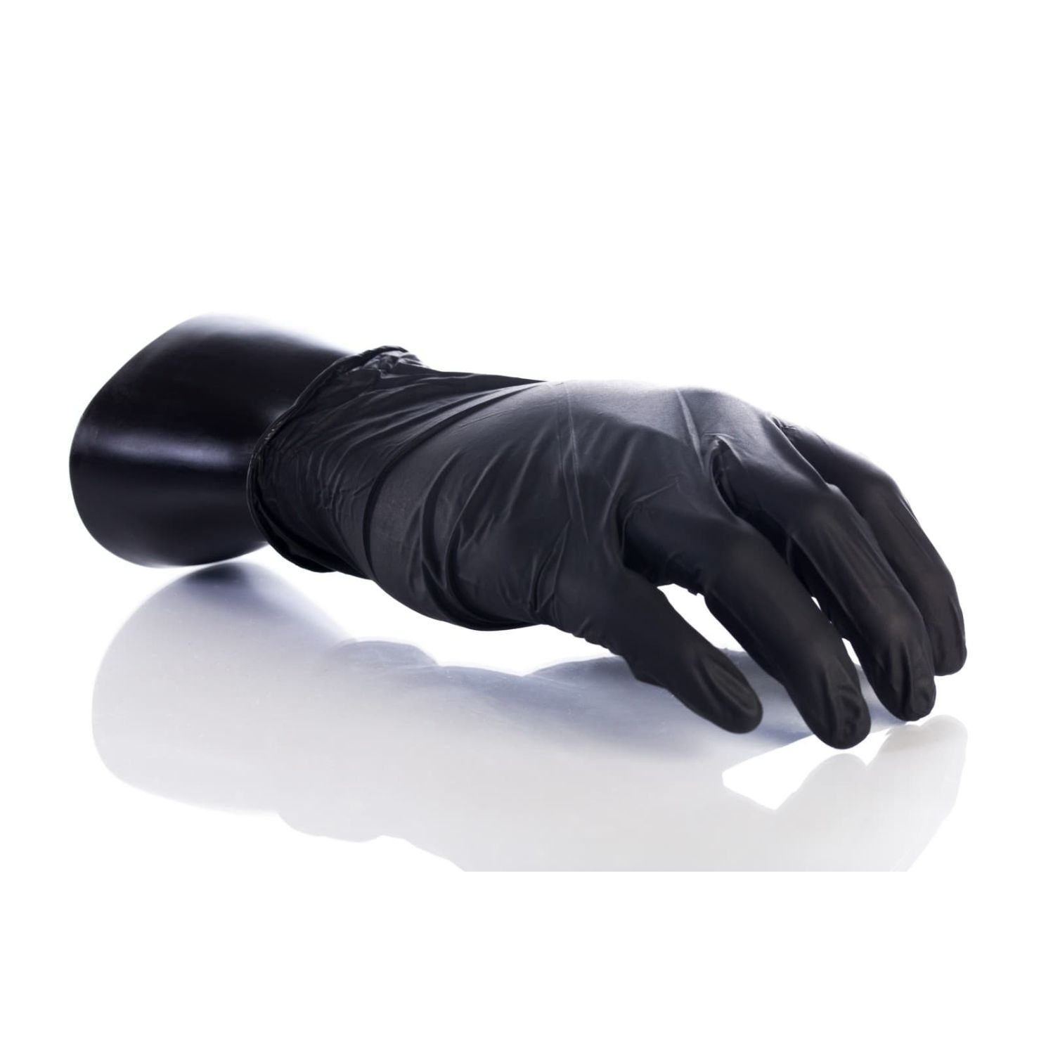 Kinco Black Nitrile Disposable Safety Gloves X-Large