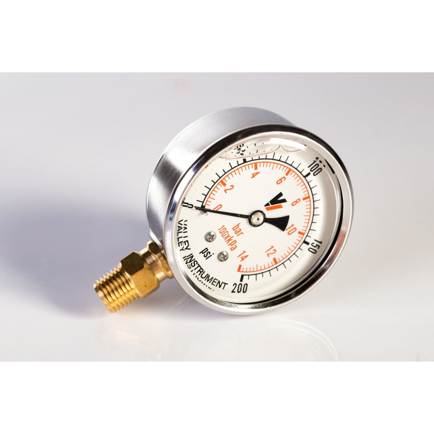 2.5 Inch 0-200 PSI Liquid Filled Pressure Gauge 2141GXB200