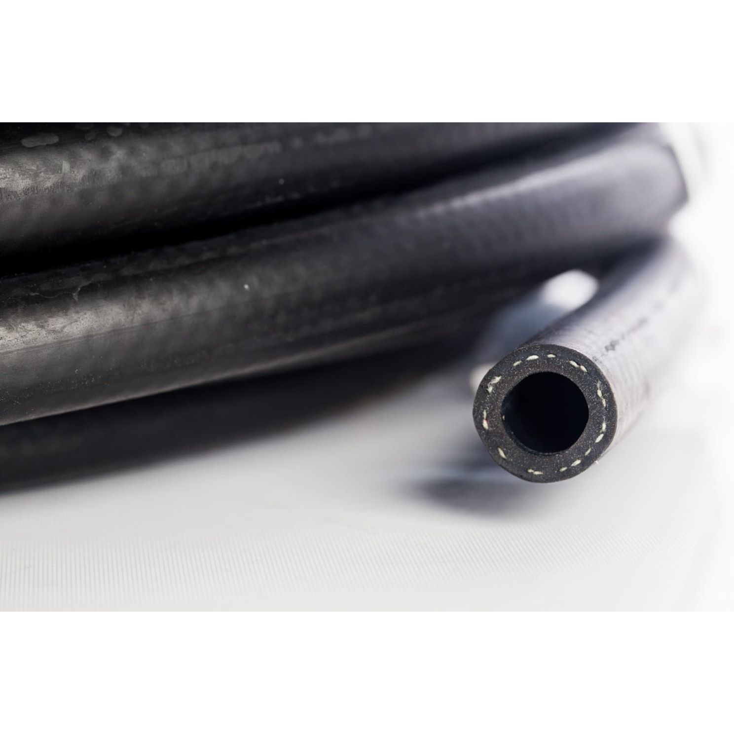 3/8" x 50' Black 200 PSI Rubber EPDM Air & Water Hose AG200