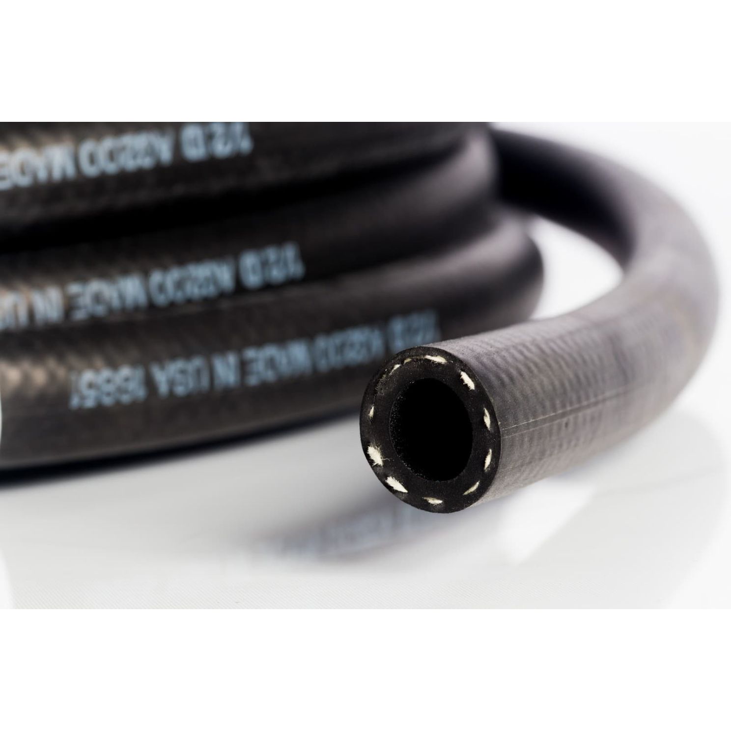 1/2" x 50' Black 200 PSI Rubber EPDM Air & Water Hose AG200