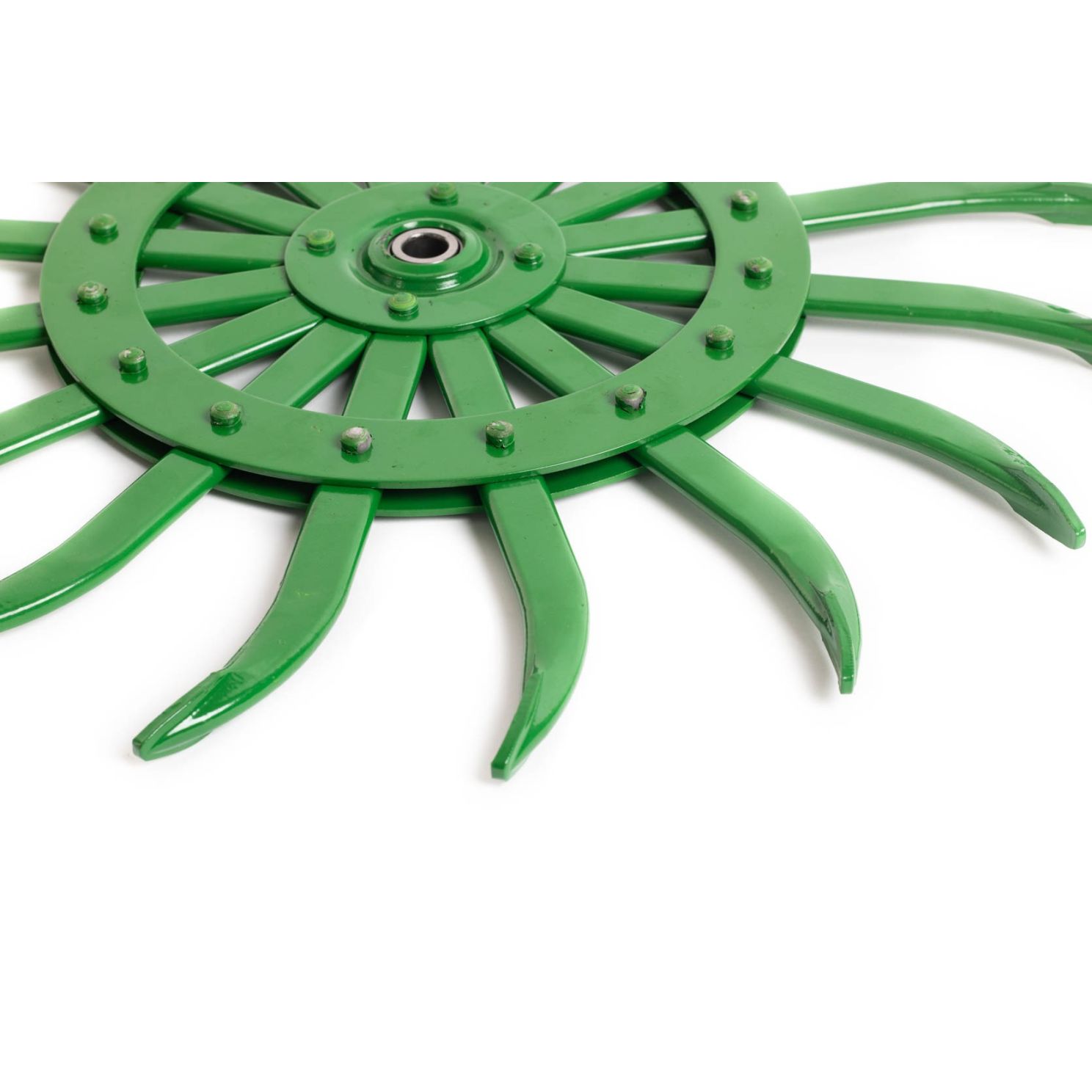 AKK33269 Green Rotary Hoe Wheel 21" fits John Deere