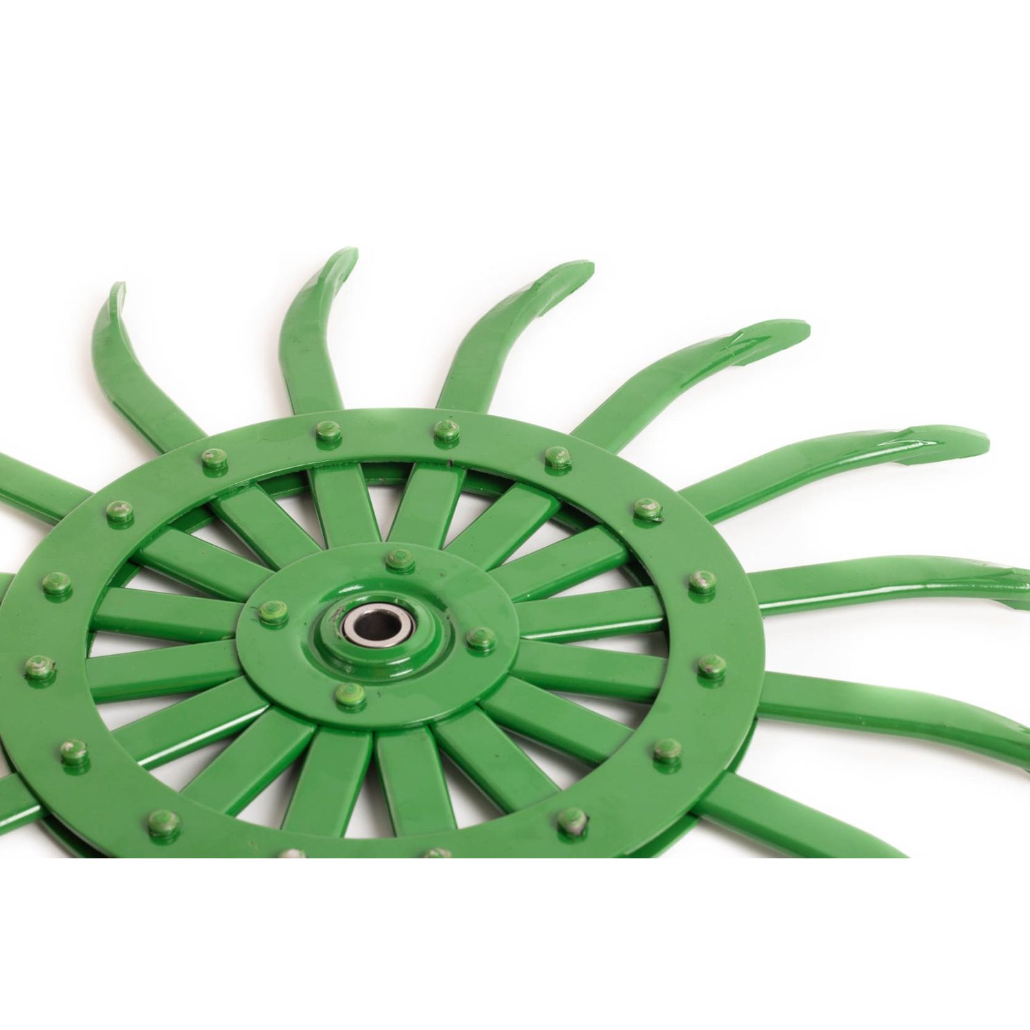 AKK33269 Green Rotary Hoe Wheel 21" fits John Deere