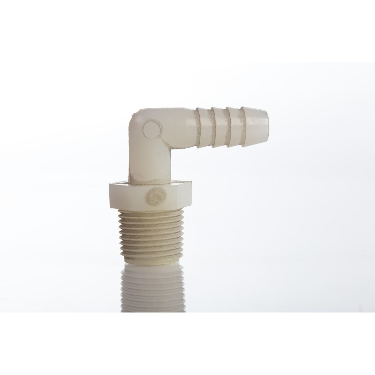Valley 3/8'' MPT x 3/8'' HB Threaded Hose Barb Elbow