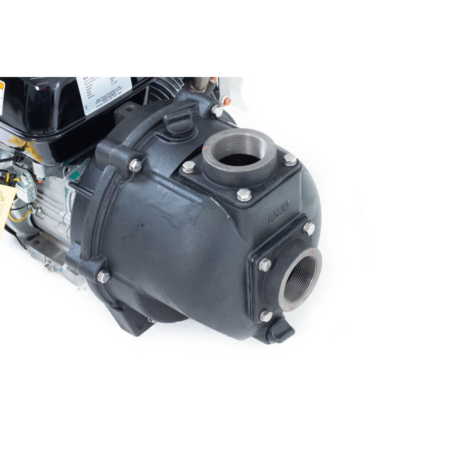 Banjo 2" Cast Iron Self Priming Transfer Pump with Honda 6.5 HP Engine