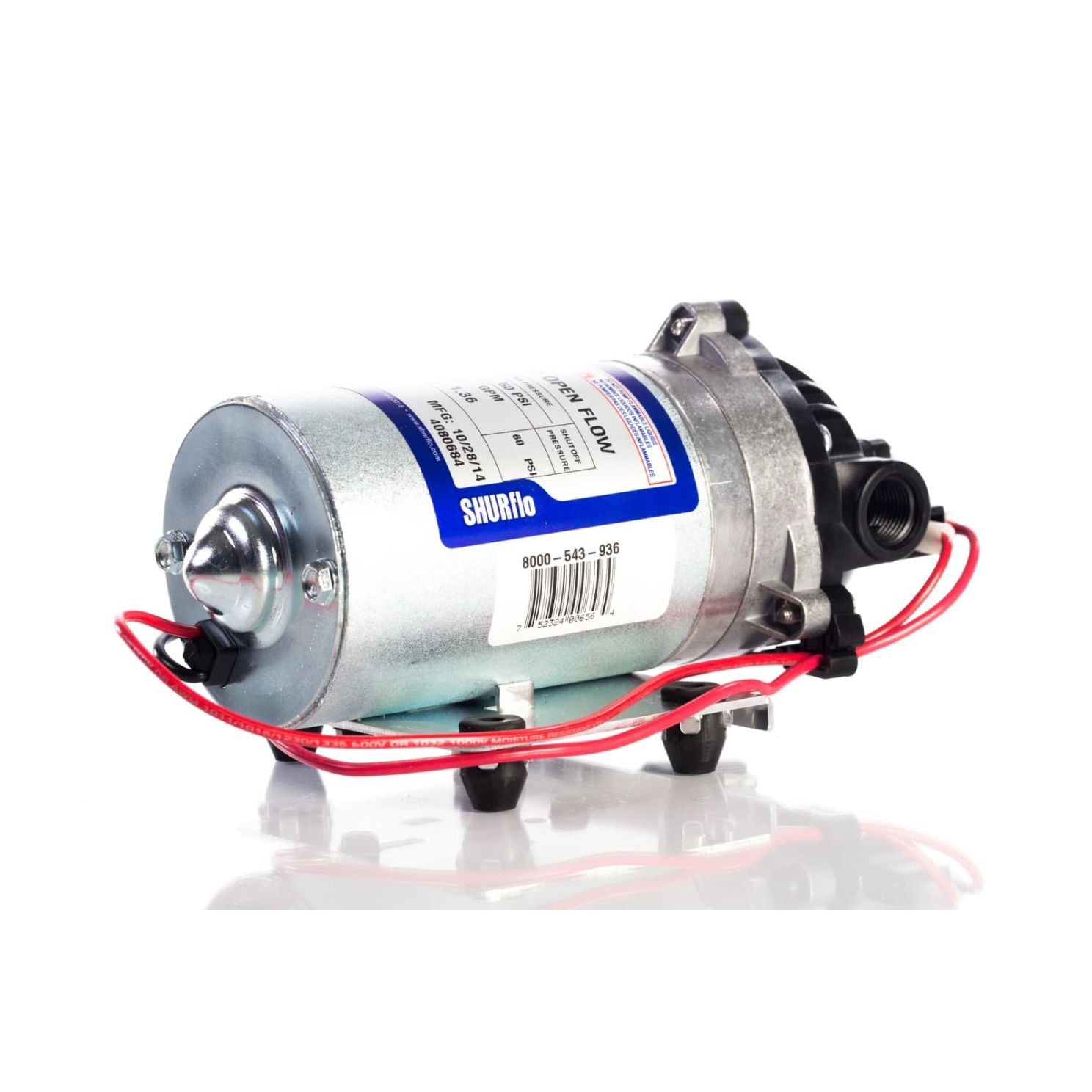 ShurFlo 1.8 GPM Diaphragm 12 Volt Sprayer Demand Pump 8000-543-936