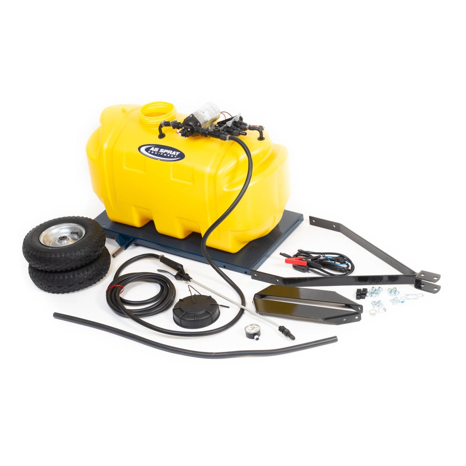 Ag Spray 25 Gallon Trailer Sprayer 12V Pump Less Boom FSTS-25-BLU
