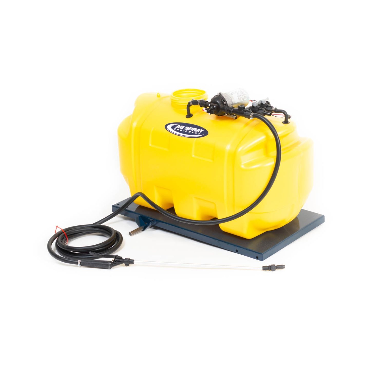 Ag Spray 25 Gallon Trailer Sprayer 12V Pump Less Boom FSTS-25-BLU