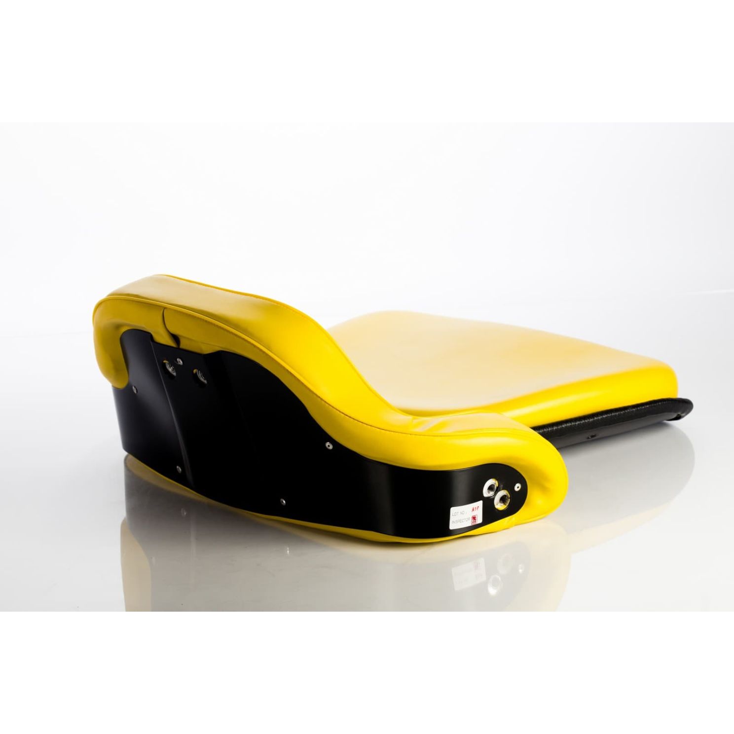 2 piece Yellow Vinyl Tractor Seat fits John Deere