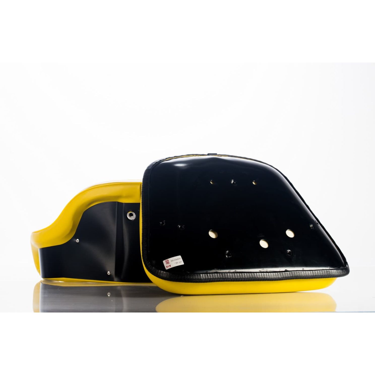 2 piece Yellow Vinyl Tractor Seat fits John Deere