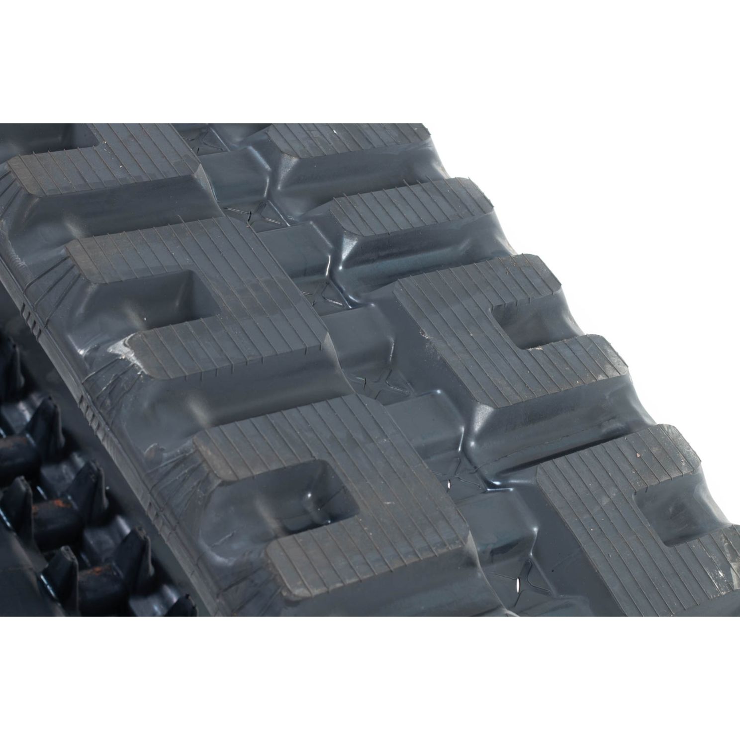 T445530 Skid Steer Rubber 16" Staggered C Block Track fits John Deere 450x86x52