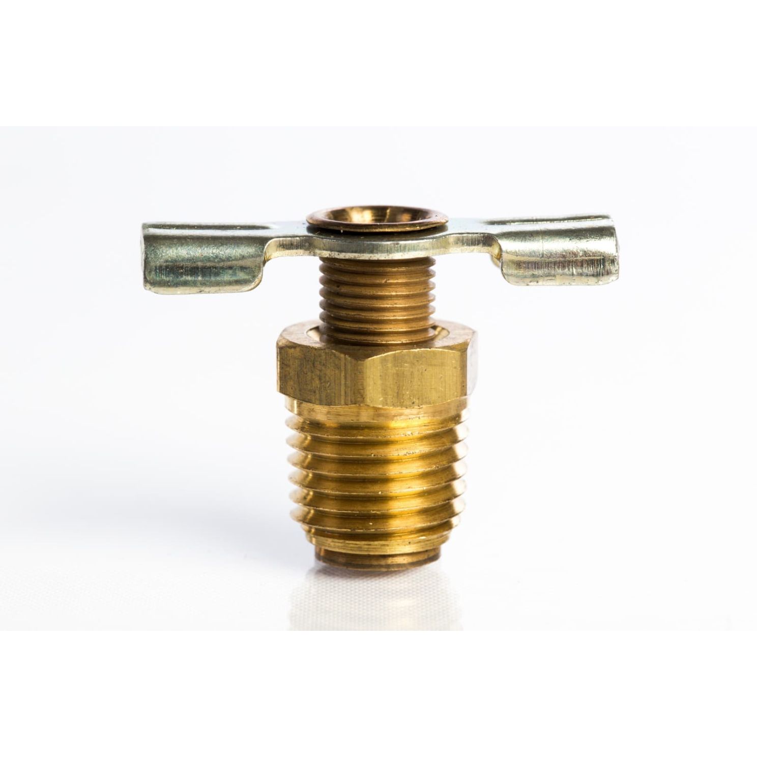 Milton S614-4 Brass Air Tank Drain Cock 