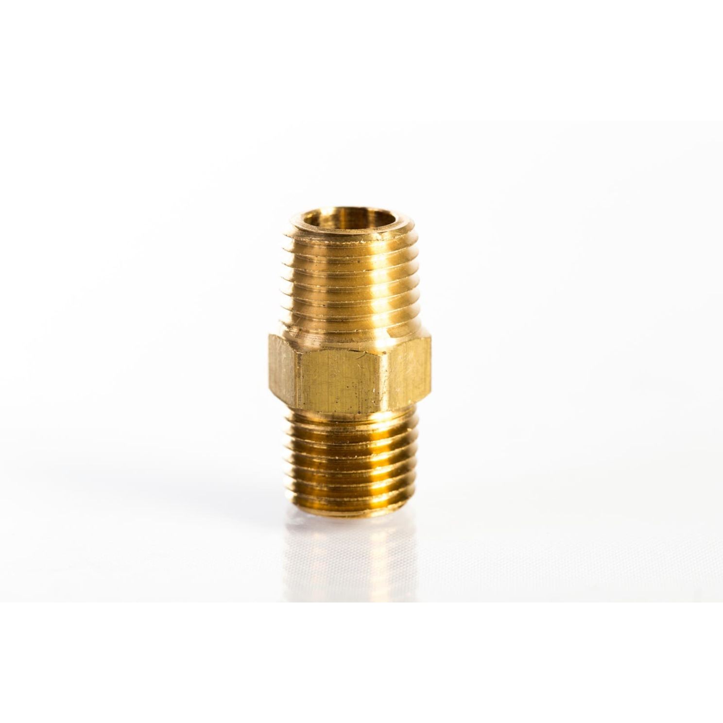 Milton 646 1/4" Hex Male Brass Nipple