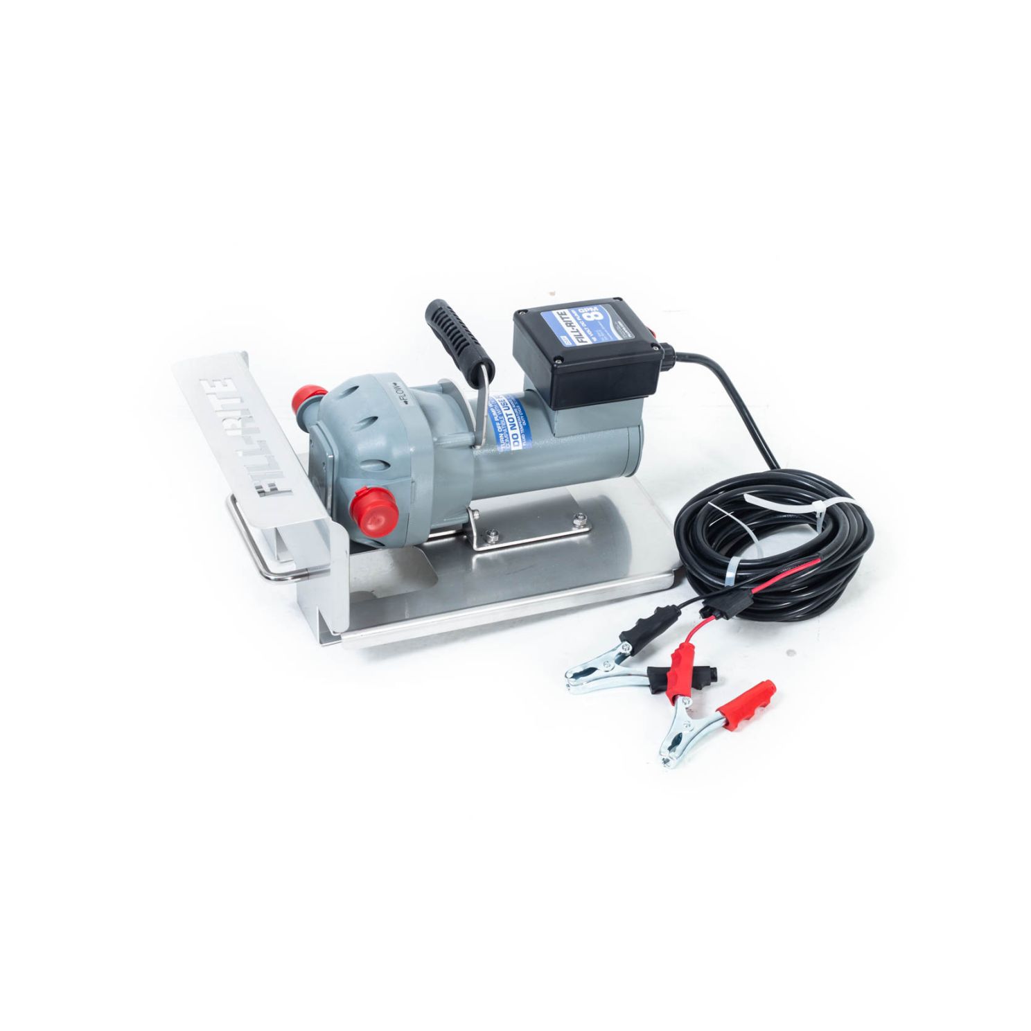 Fill-Rite 12V DC DEF Transfer Pump, IBC Tote Bracket with Nozzle 8GPM