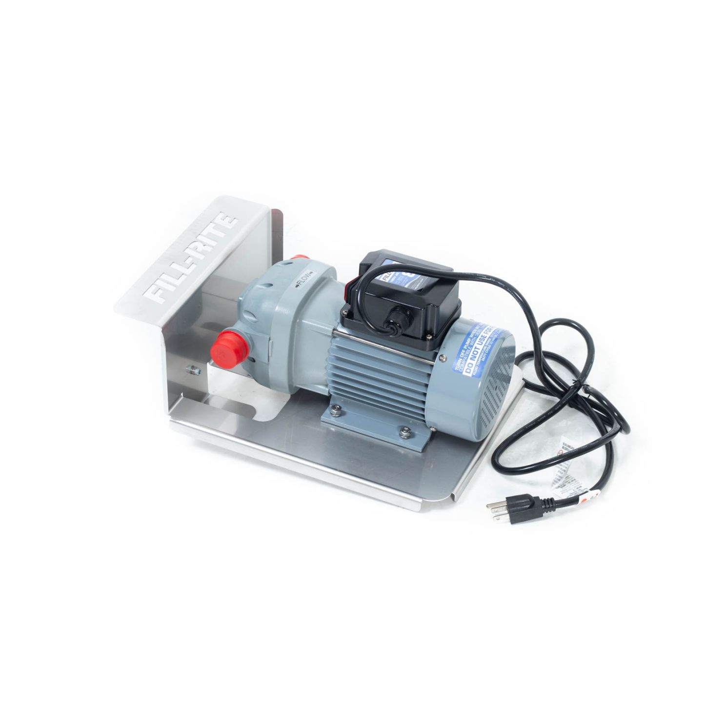 Fill-Rite 115V DC DEF Transfer Pump, IBC Tote Bracket with Nozzle 8GPM