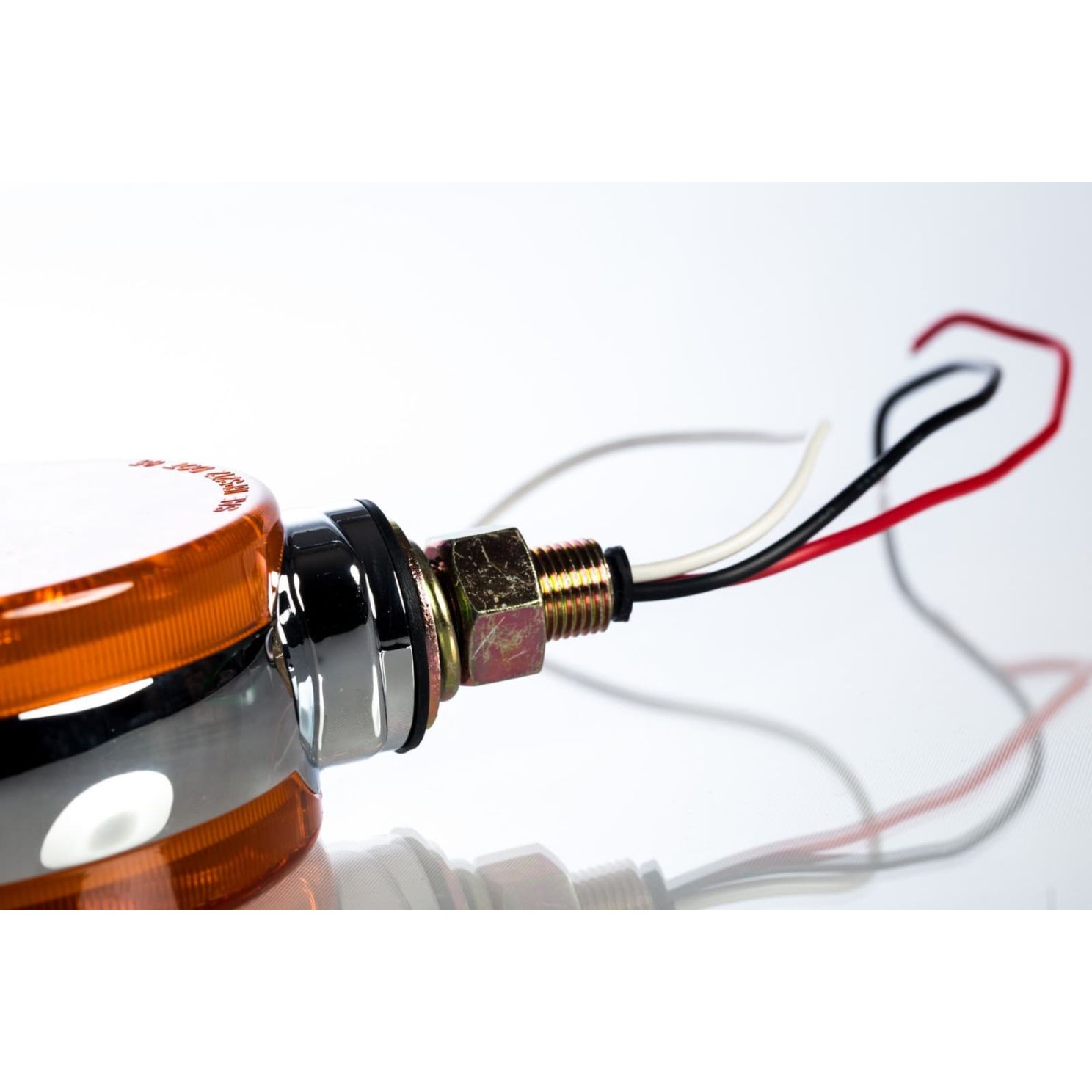 12V Tractor Fender LED Amber Warning Light Lamp