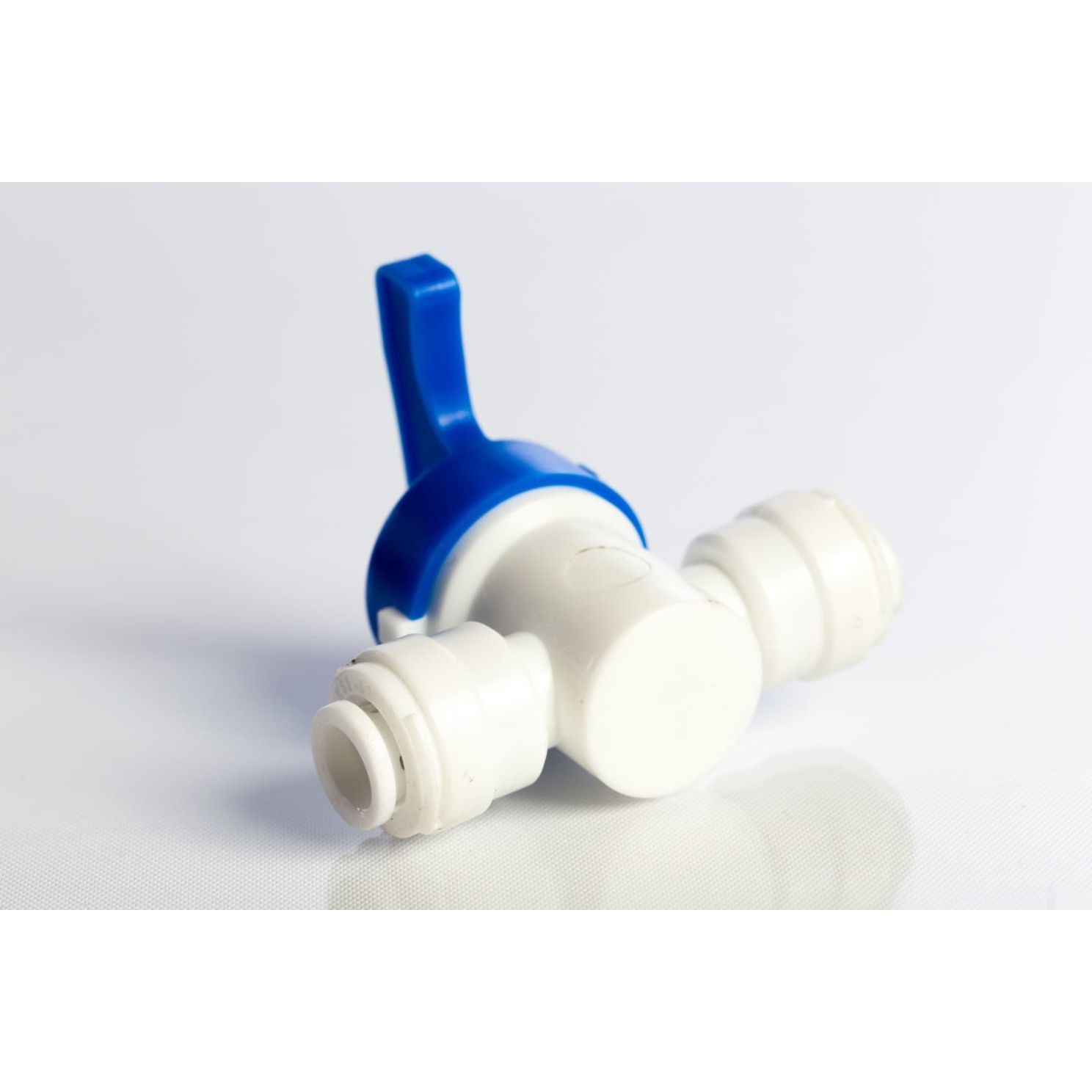 Push Connect Hand Valve Union Connector 1/4" Tube OD to 1/4" Tube OD