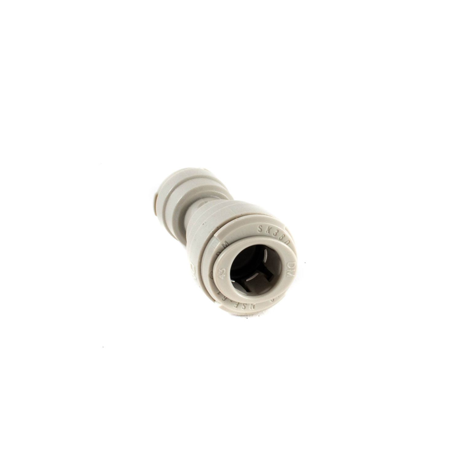 Push Connect Union Connector 3/8" Tube OD to 1/4" Tube OD