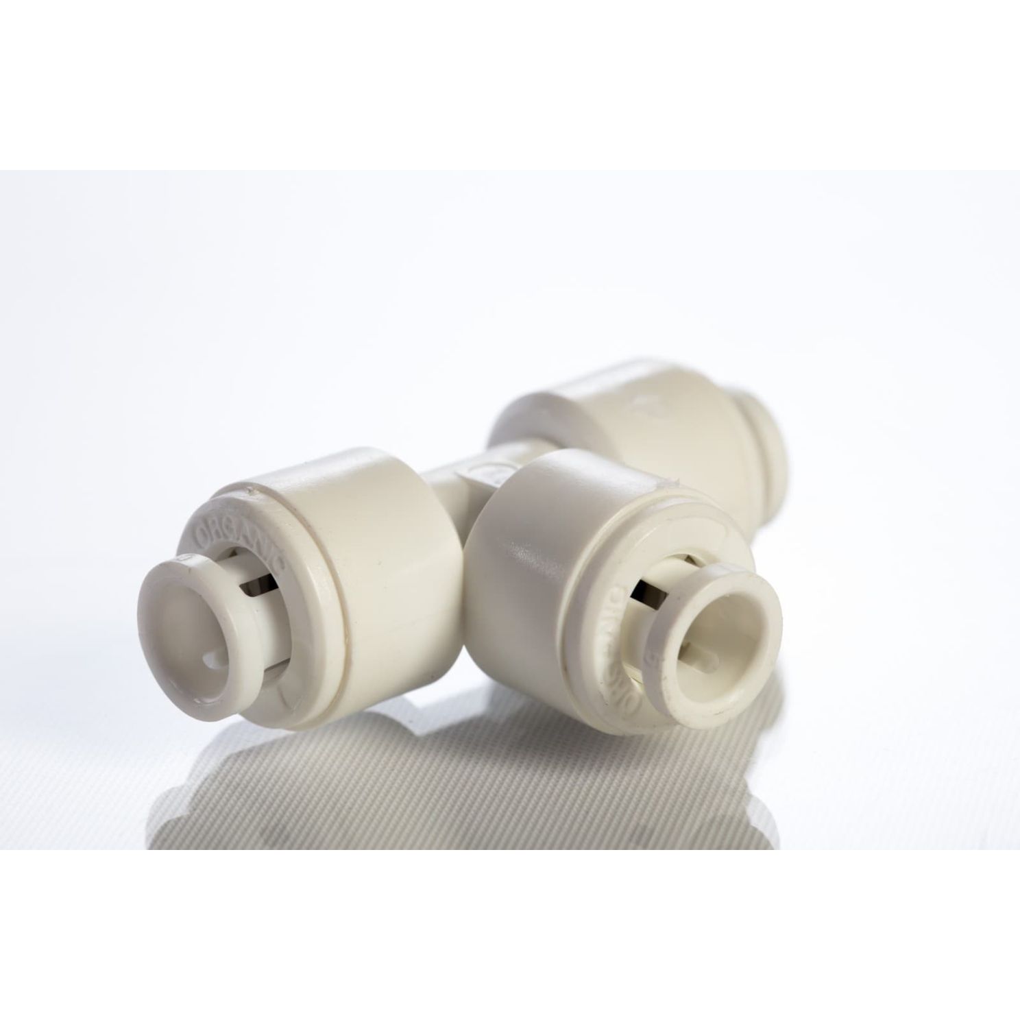 Push Connect Union Tee 1/4" Run OD to 1/4" Leg OD