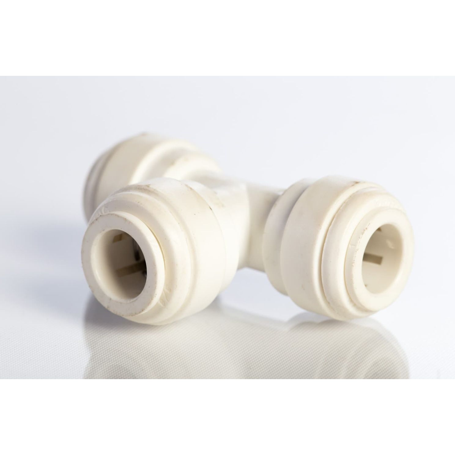 Push Connect Union Tee 3/8" Run OD to 3/8" Leg OD