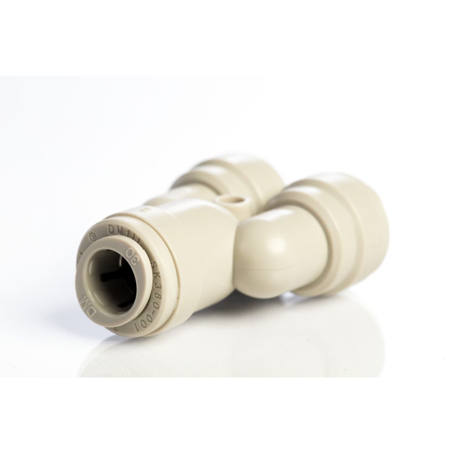Push Connect Two Way Divider 3/8" Tube OD